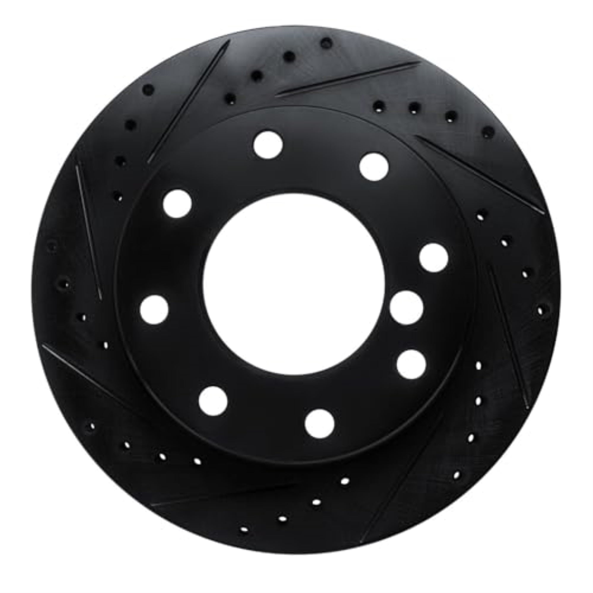 R1 Concepts Brake Rotor Drilled And Slotted Black Ecb-40087L