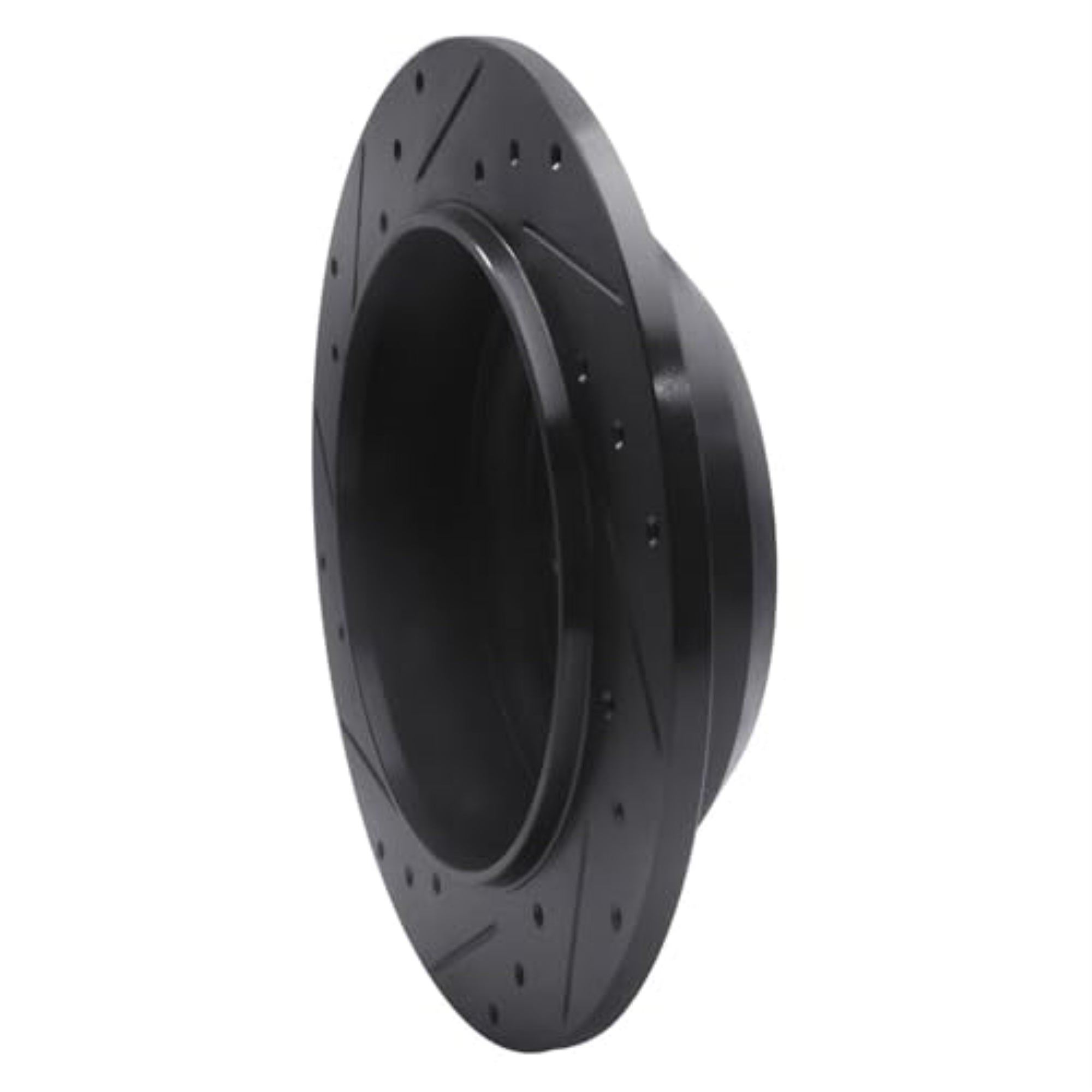 R1 Concepts Brake Rotor Drilled And Slotted Black Ecb-42041R