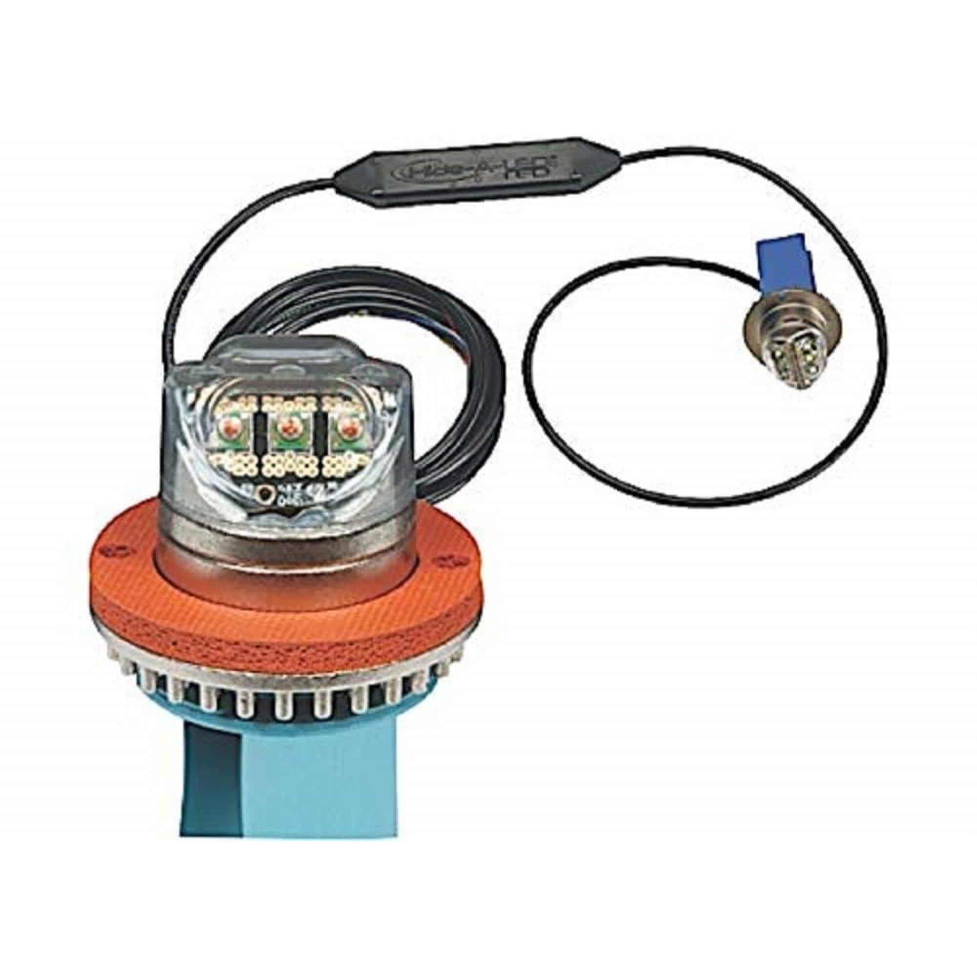 Ecco Hide-A-Led, 6Led, Amber, White, 12Vdc