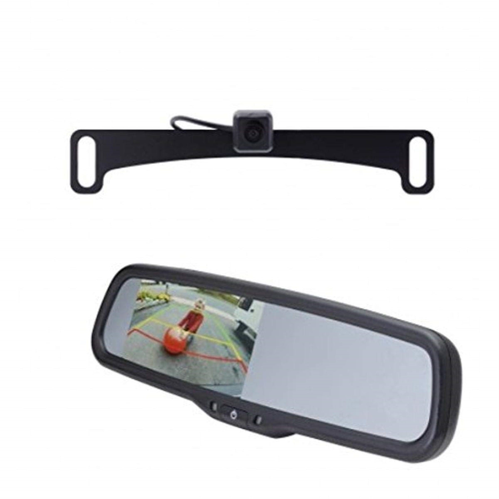 Echomaster Pcam-10I-N Night Vision License Plate Camera With Parking Lines (Mounts Behind License Plate)