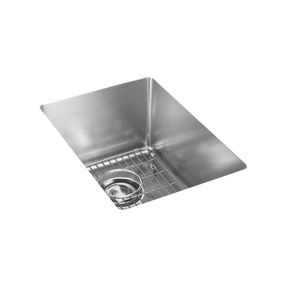 Elkay Crosstown Stainless Steel 13-1/2 X 18-1/2 X 9, Single Bowl Undermount Bar Sink Kit
