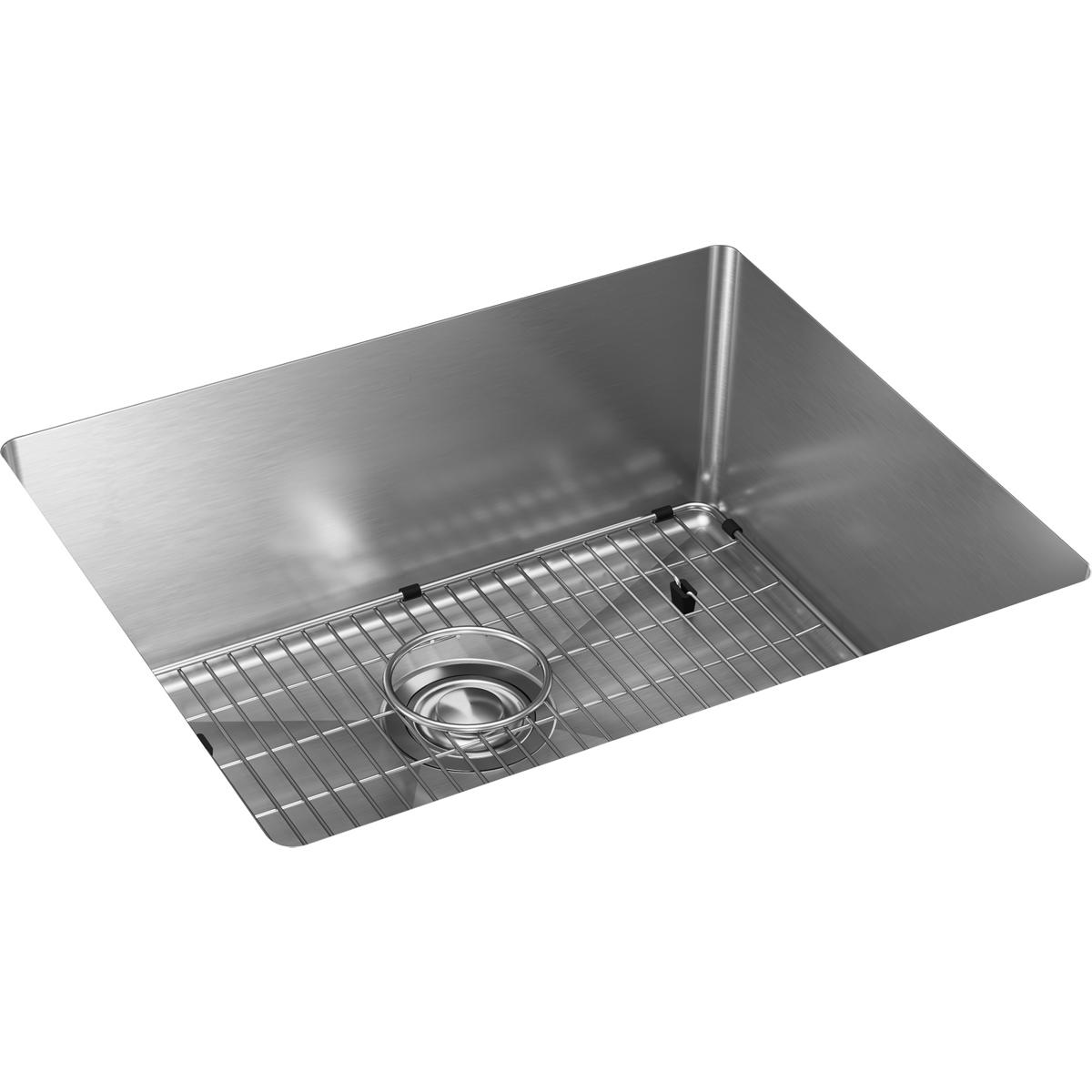Elkay Crosstown Stainless Steel 22-1/2 X 18-1/2 X 9, Single Bowl Undermount Sink Kit