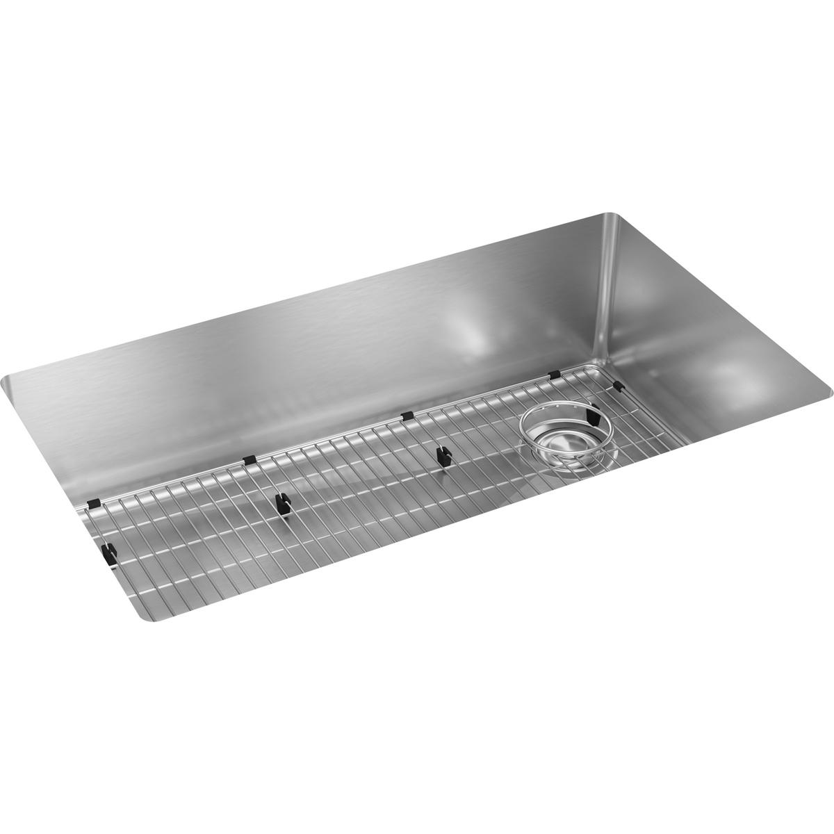 Elkay Crosstown Stainless Steel 31-1/2 X 18-1/2 X 9, Single Bowl Undermount Sink Kit