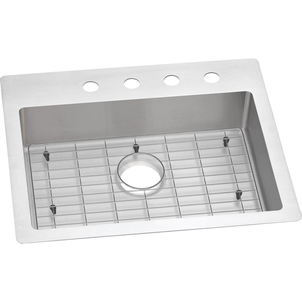 Elkay Crosstown Stainless Steel 25 X 22 X 6, Single Bowl Dual Mount Ada Sink Kit