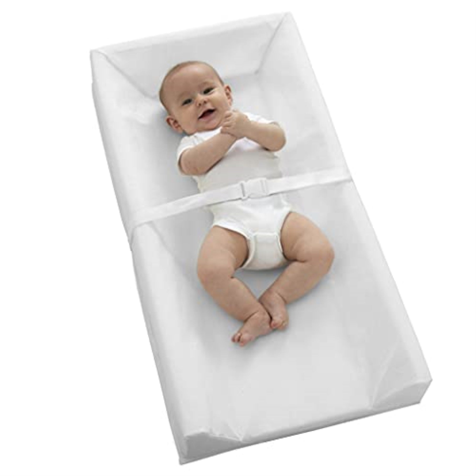 Sealy Soybean Comfort 3-Sided Contoured Changing Pad - White Peva