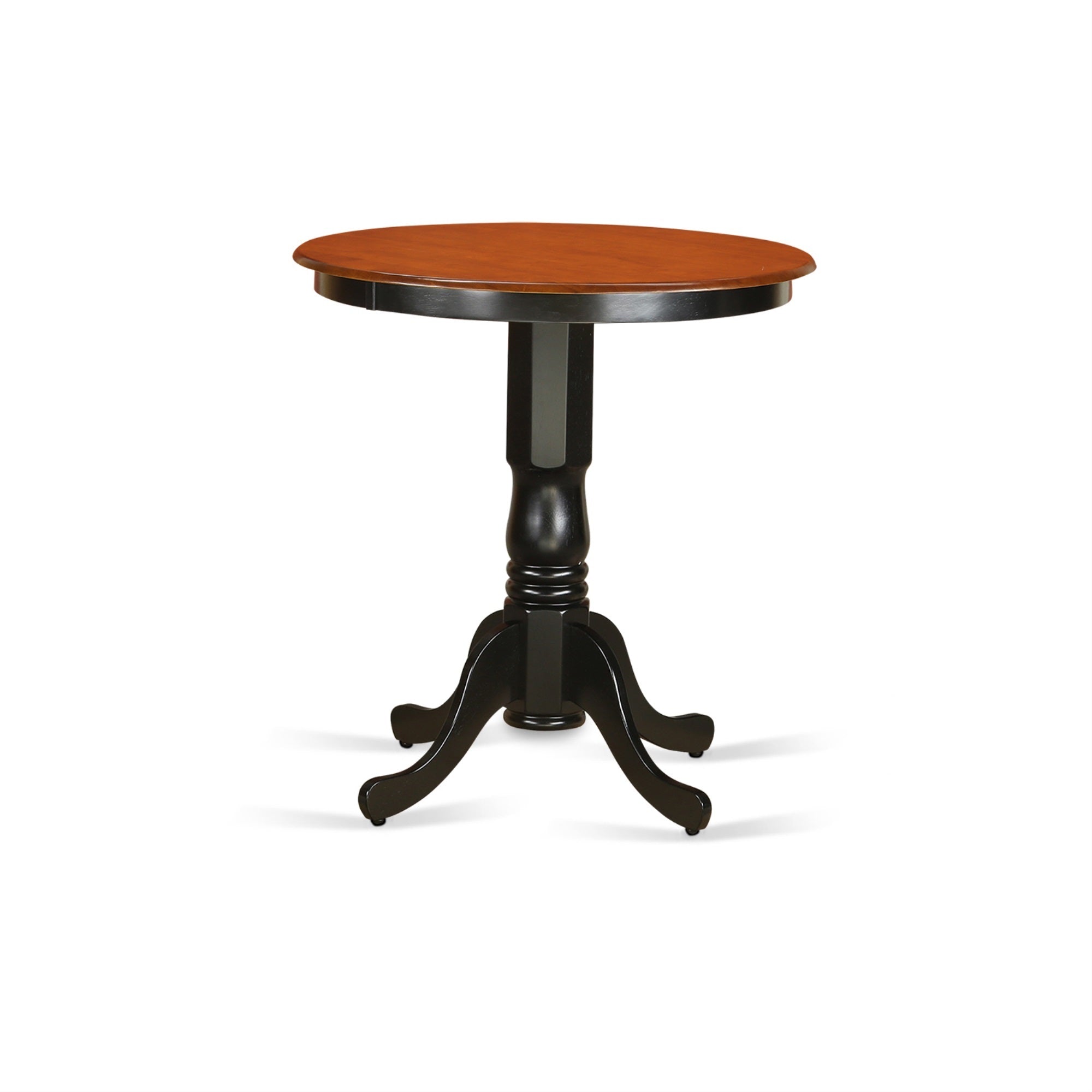 Edch5-Blk-C-Vv 5 Piece Counter Height Set - Asian Hardwood Framework - Table & 4 Chairs - Stylish & Functional - Ideal For Casual & Formal Dining