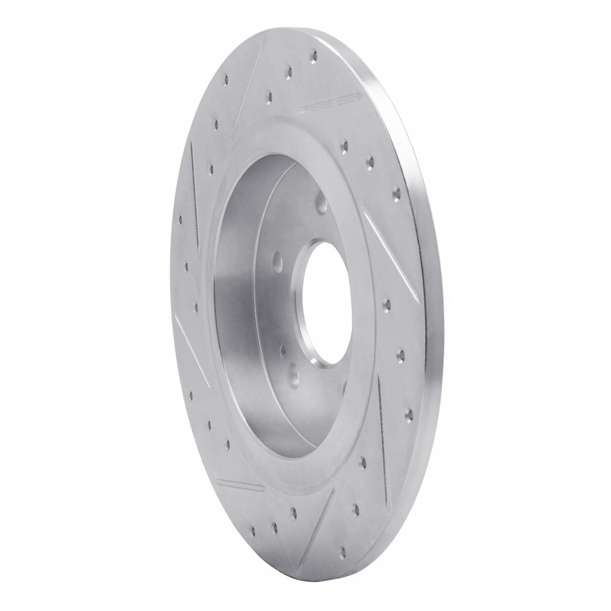 R1 Concepts Brake Rotor Drilled And Slotted Silver Edz-03060R