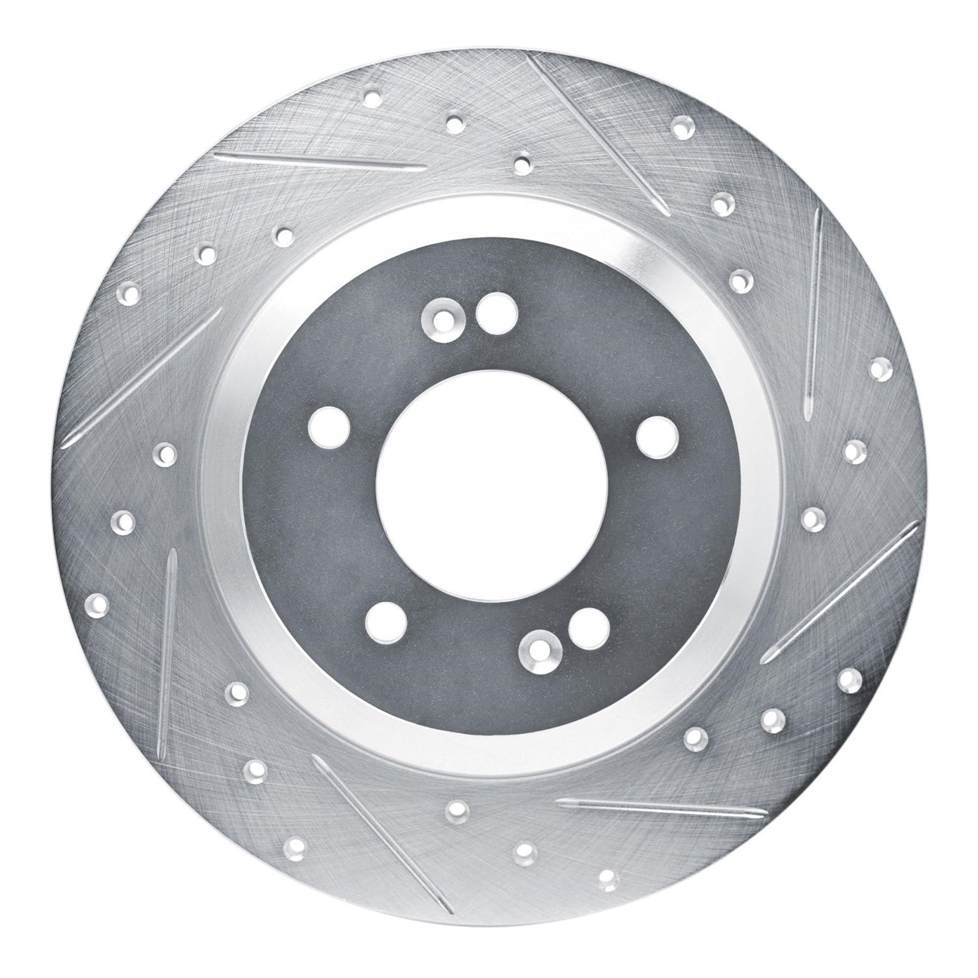 R1 Concepts Brake Rotor Drilled And Slotted Silver Edz-03065R