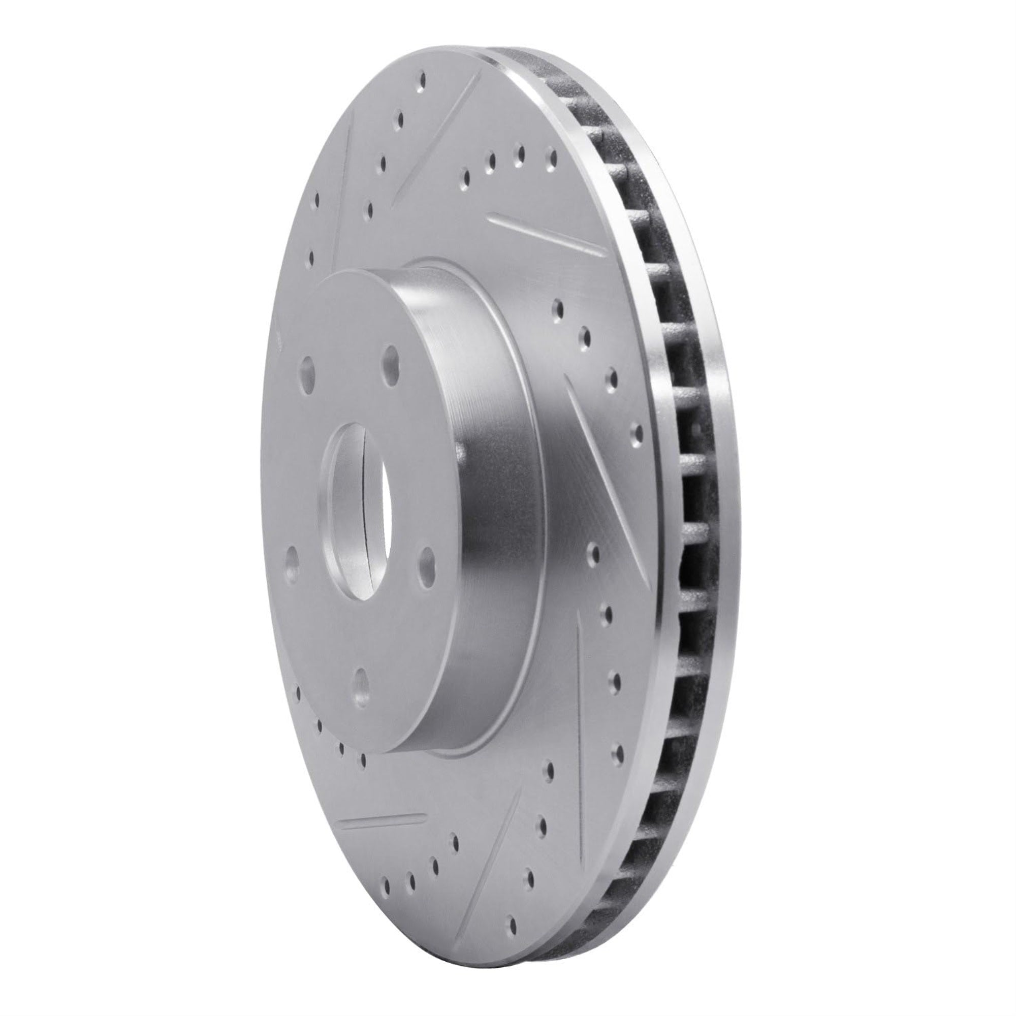 R1 Concepts Brake Rotor Drilled And Slotted Silver Edz-13011L