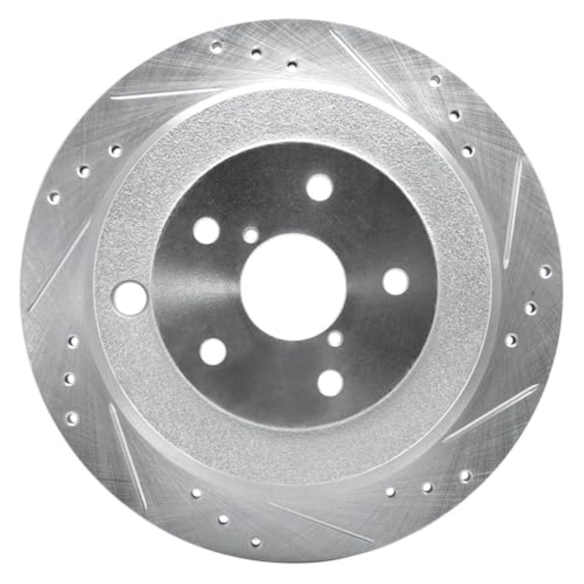 R1 Concepts Brake Rotor Drilled And Slotted Silver Edz-13036R
