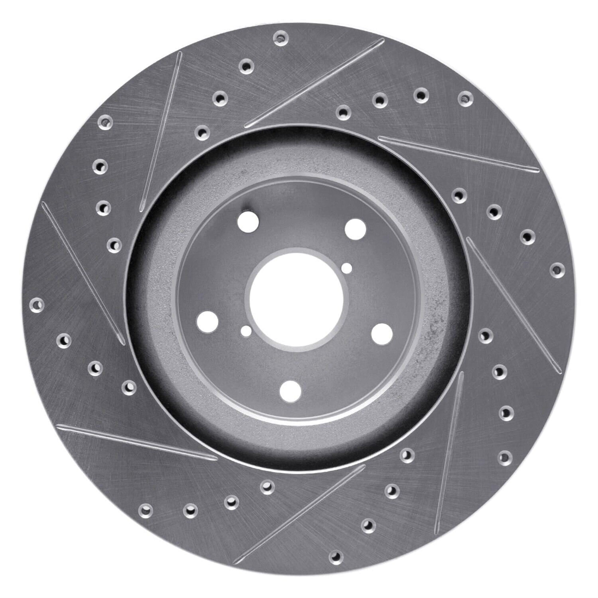 R1 Concepts Brake Rotor Drilled And Slotted Silver Edz-13043R