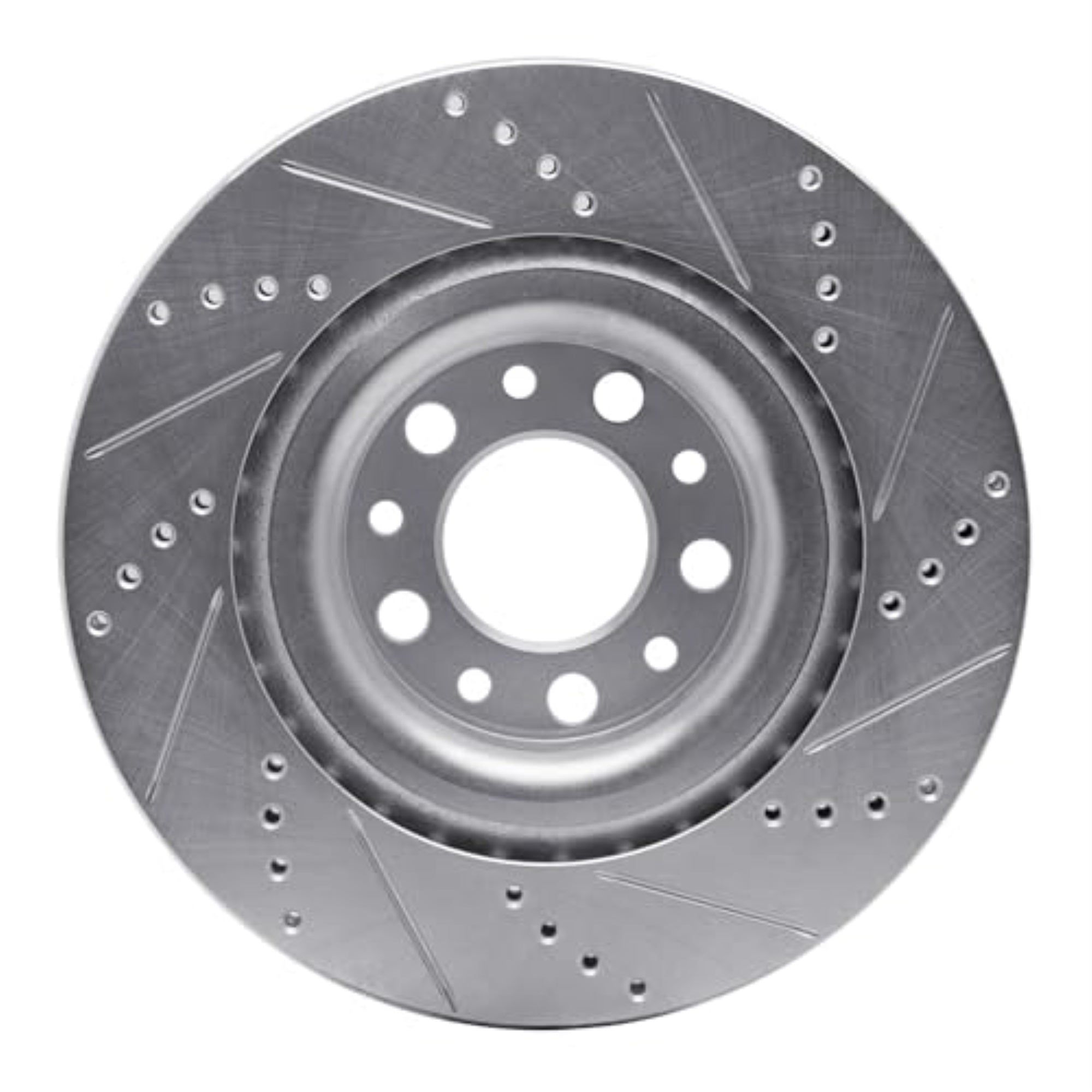 R1 Concepts Brake Rotor Drilled And Slotted Silver Edz-16013L