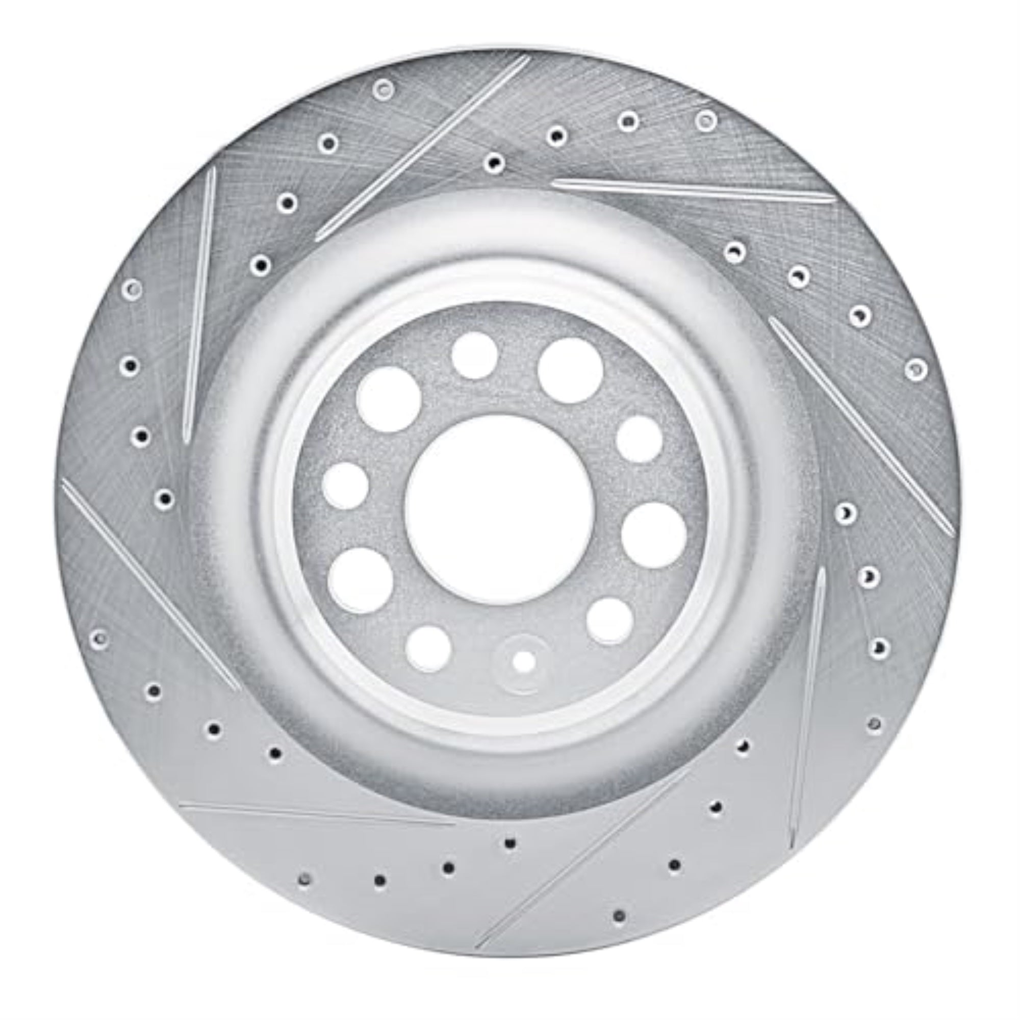 R1 Concepts Brake Rotor Drilled And Slotted Silver Edz-26010L