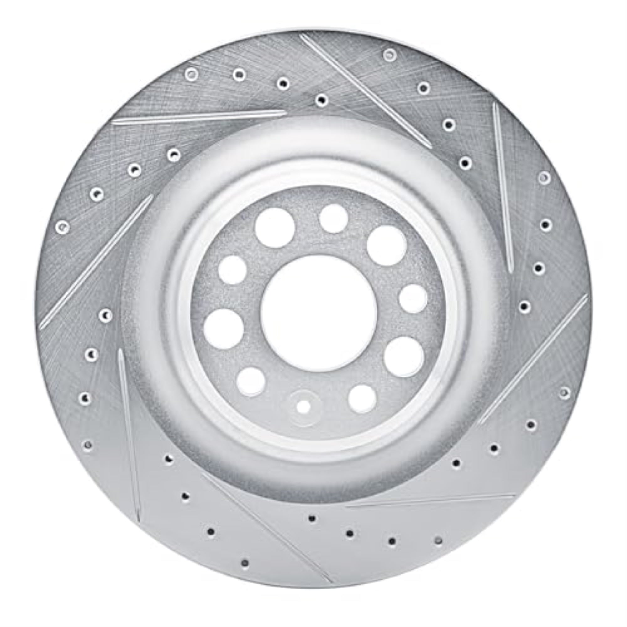 R1 Concepts Brake Rotor Drilled And Slotted Silver Edz-26010R
