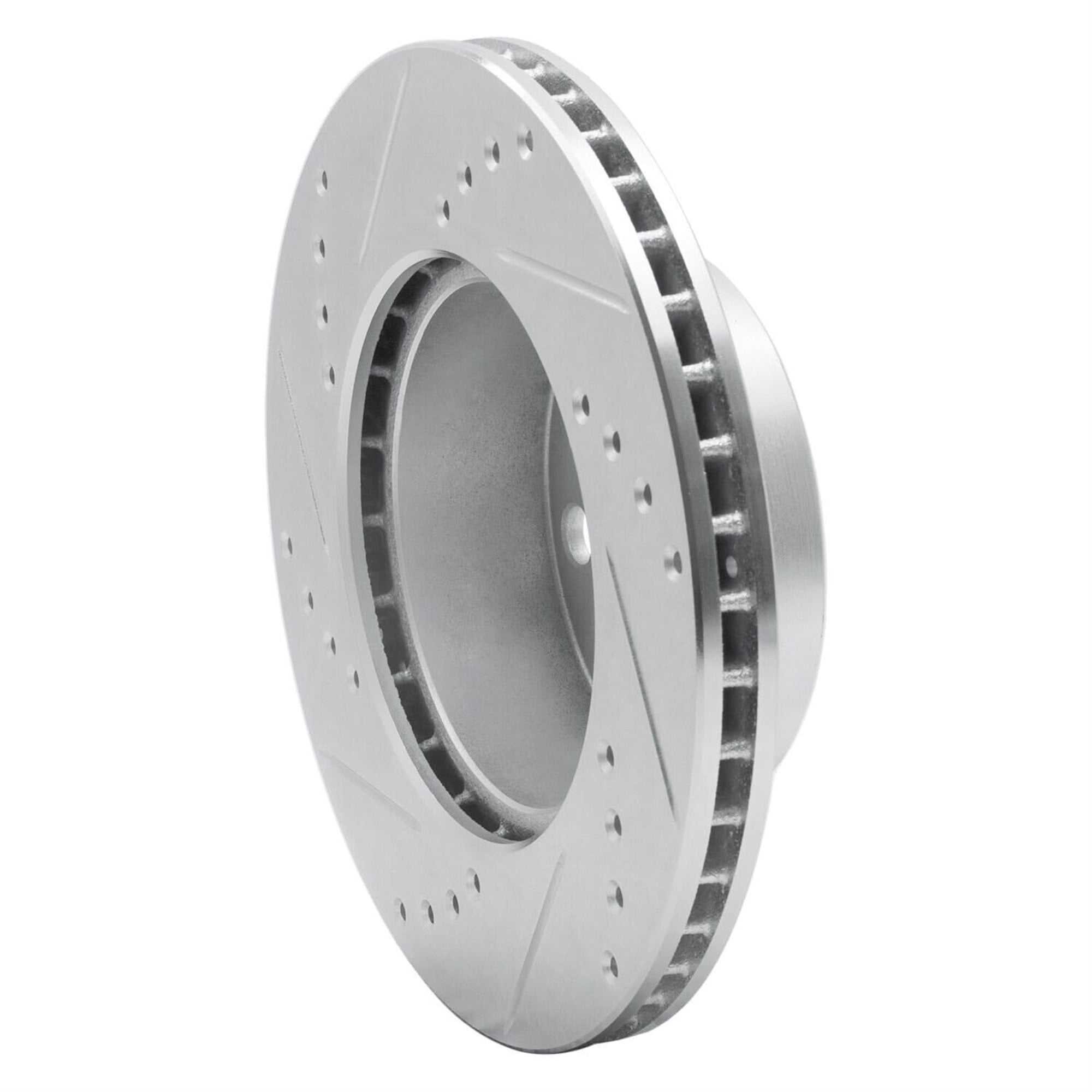 R1 Concepts Brake Rotor Drilled And Slotted Silver Edz-27005R