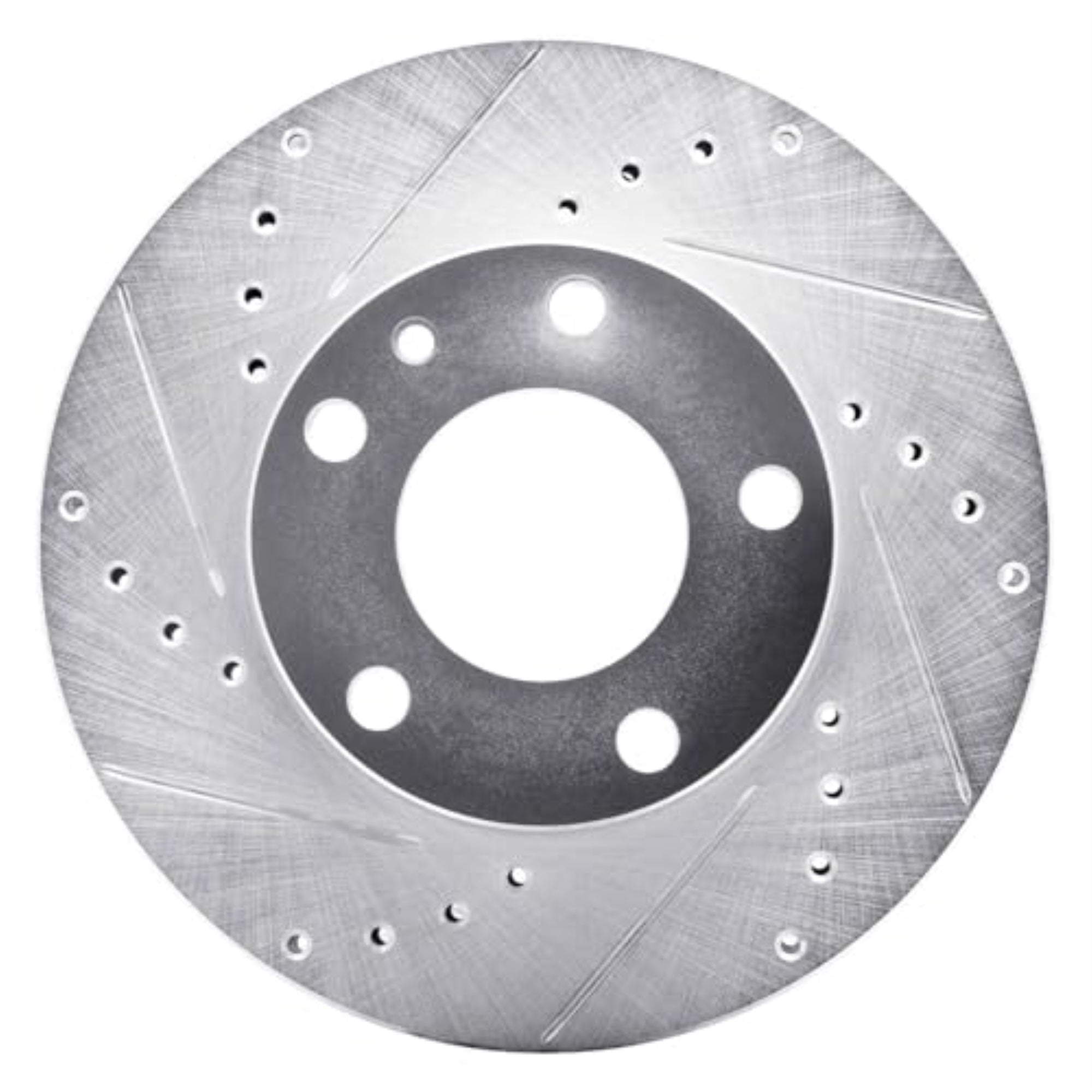 R1 Concepts Brake Rotor Drilled And Slotted Silver Edz-31008L