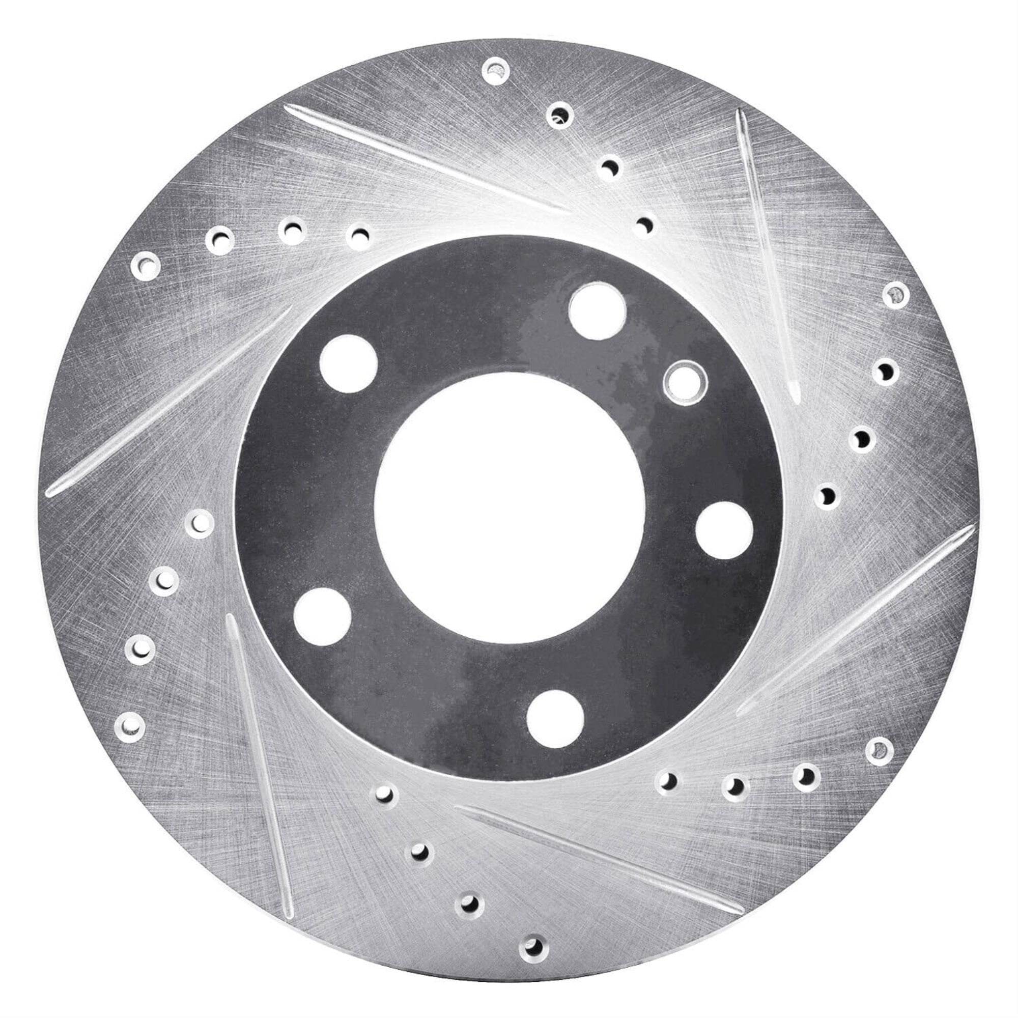R1 Concepts Brake Rotor Drilled And Slotted Silver Edz-31008R