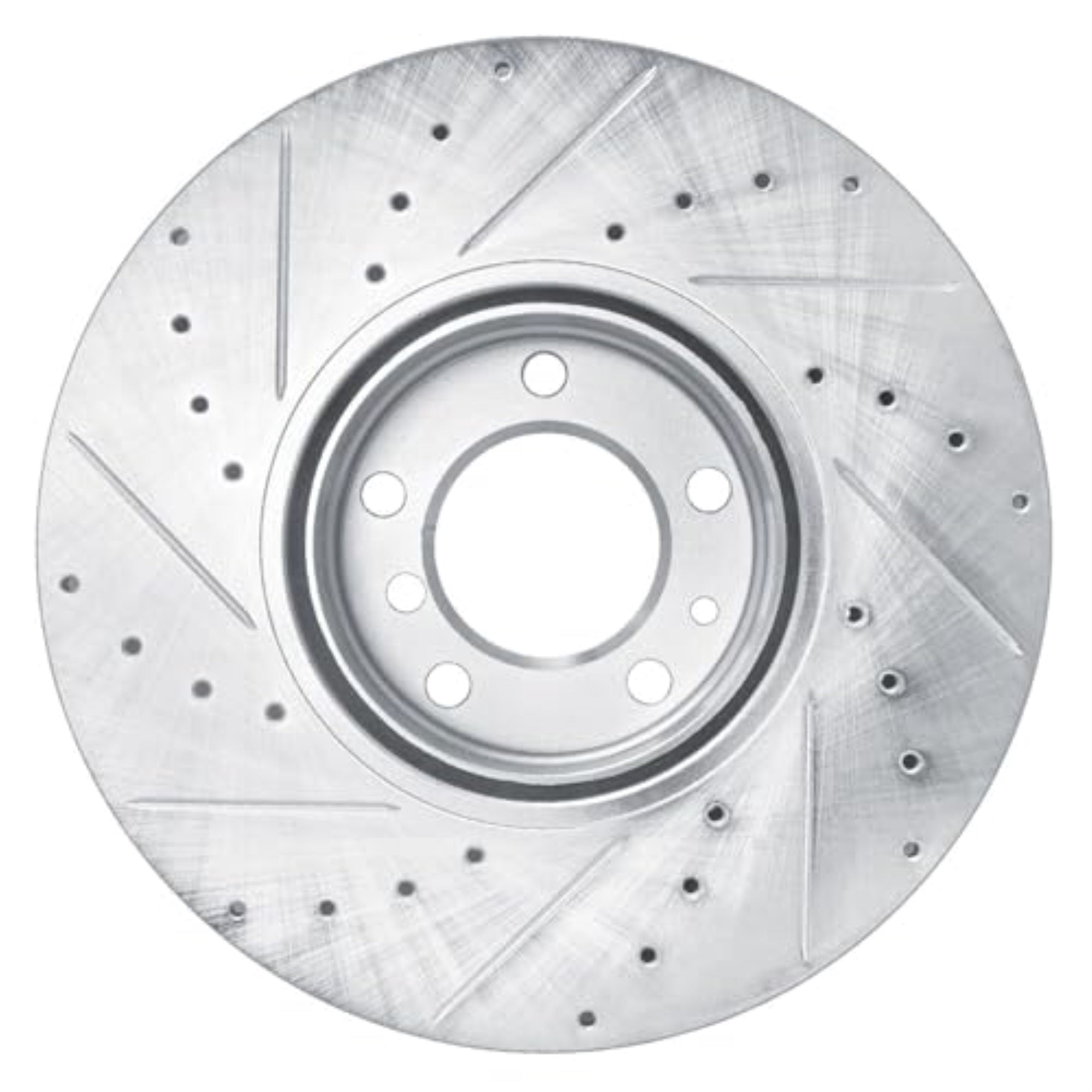R1 Concepts Brake Rotor Drilled And Slotted Silver Edz-31051R