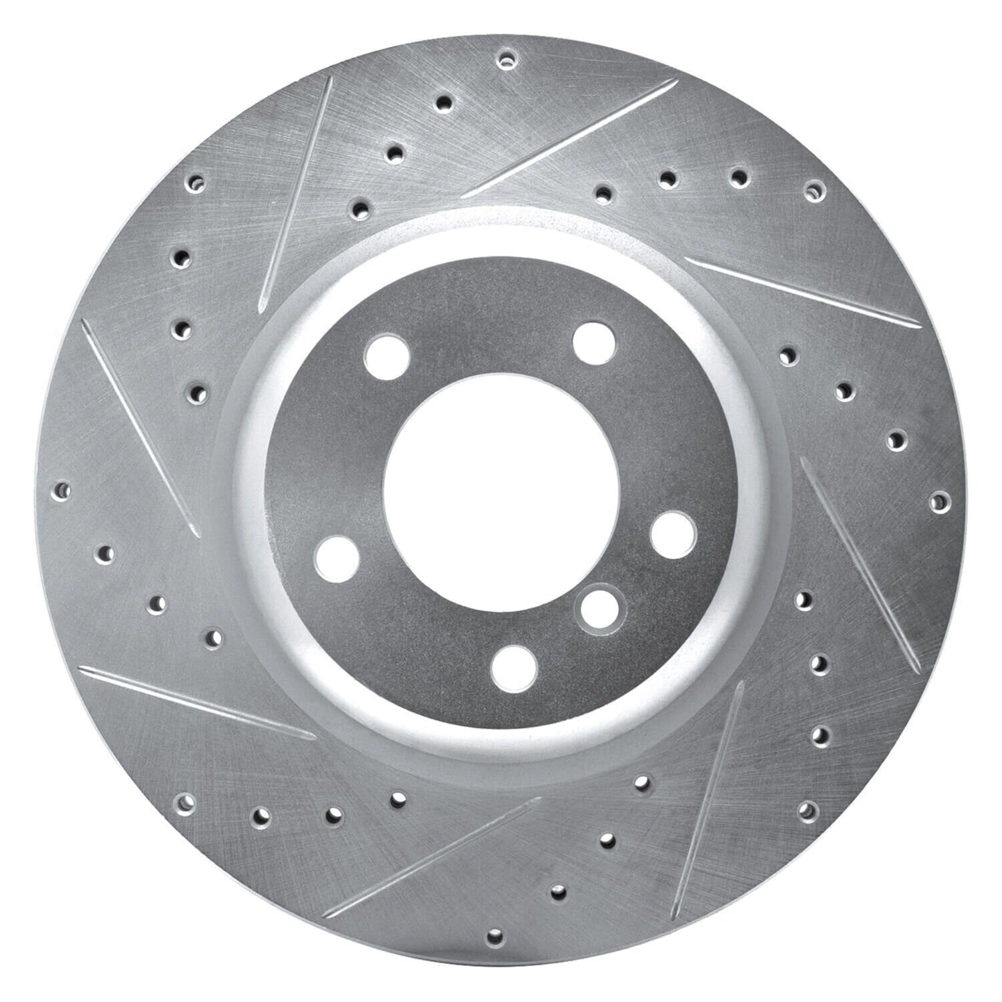 R1 Concepts Brake Rotor Drilled And Slotted Silver Edz-31085L