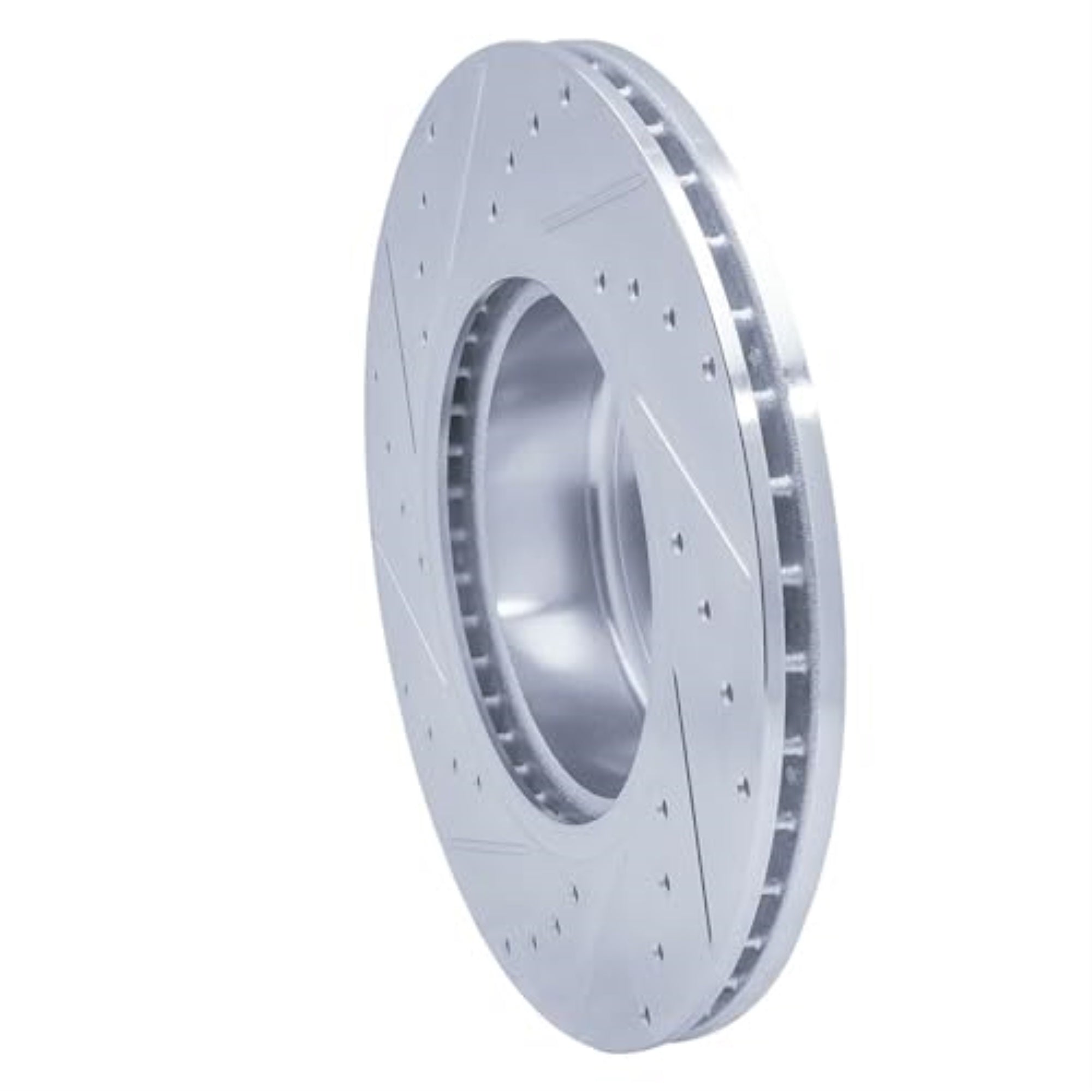 R1 Concepts Brake Rotor Drilled And Slotted Silver Edz-31085R