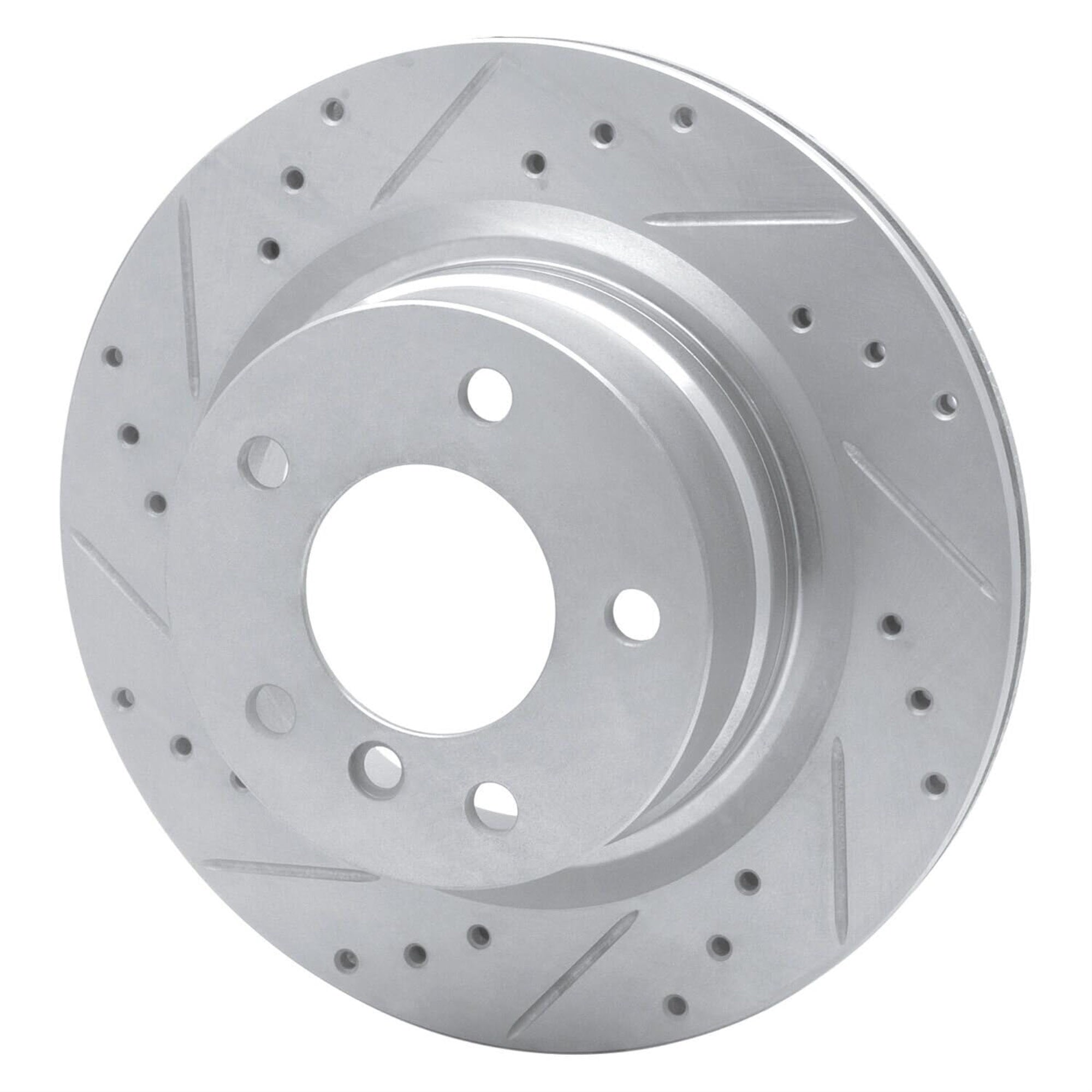 R1 Concepts Brake Rotor Drilled And Slotted Silver Edz-31088L