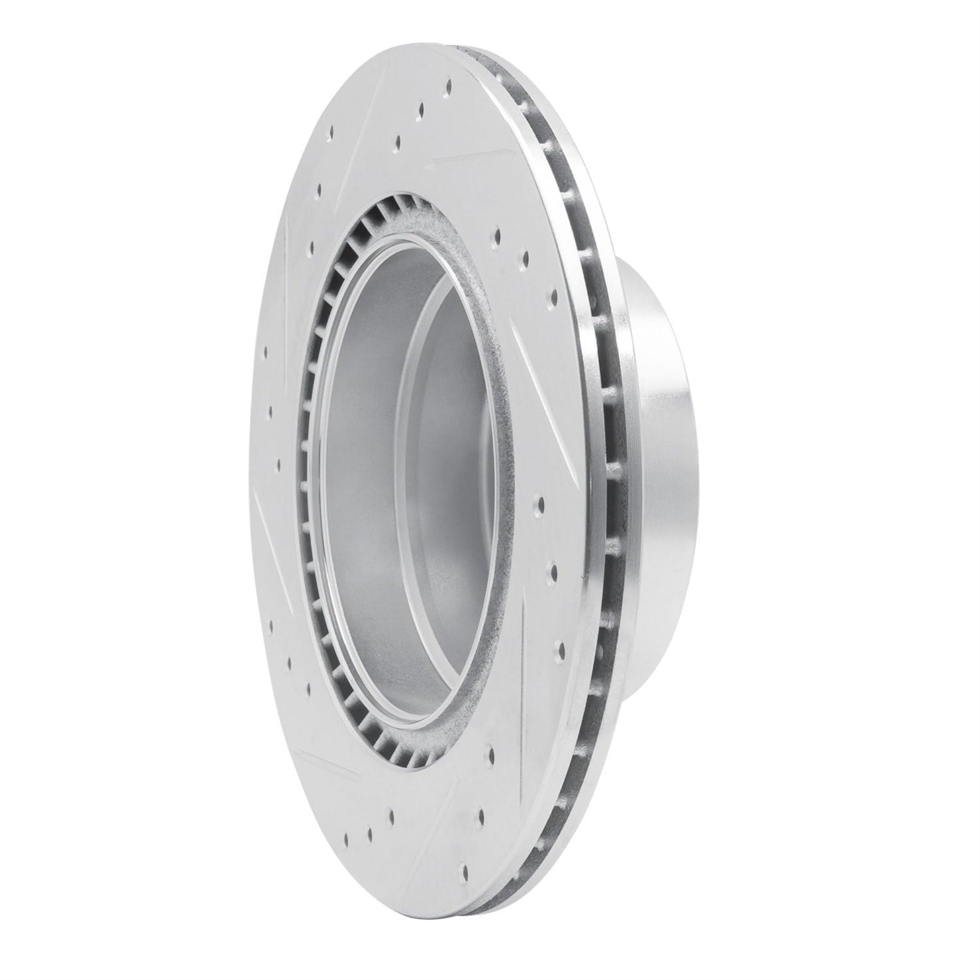 R1 Concepts Brake Rotor Drilled And Slotted Silver Edz-31088R