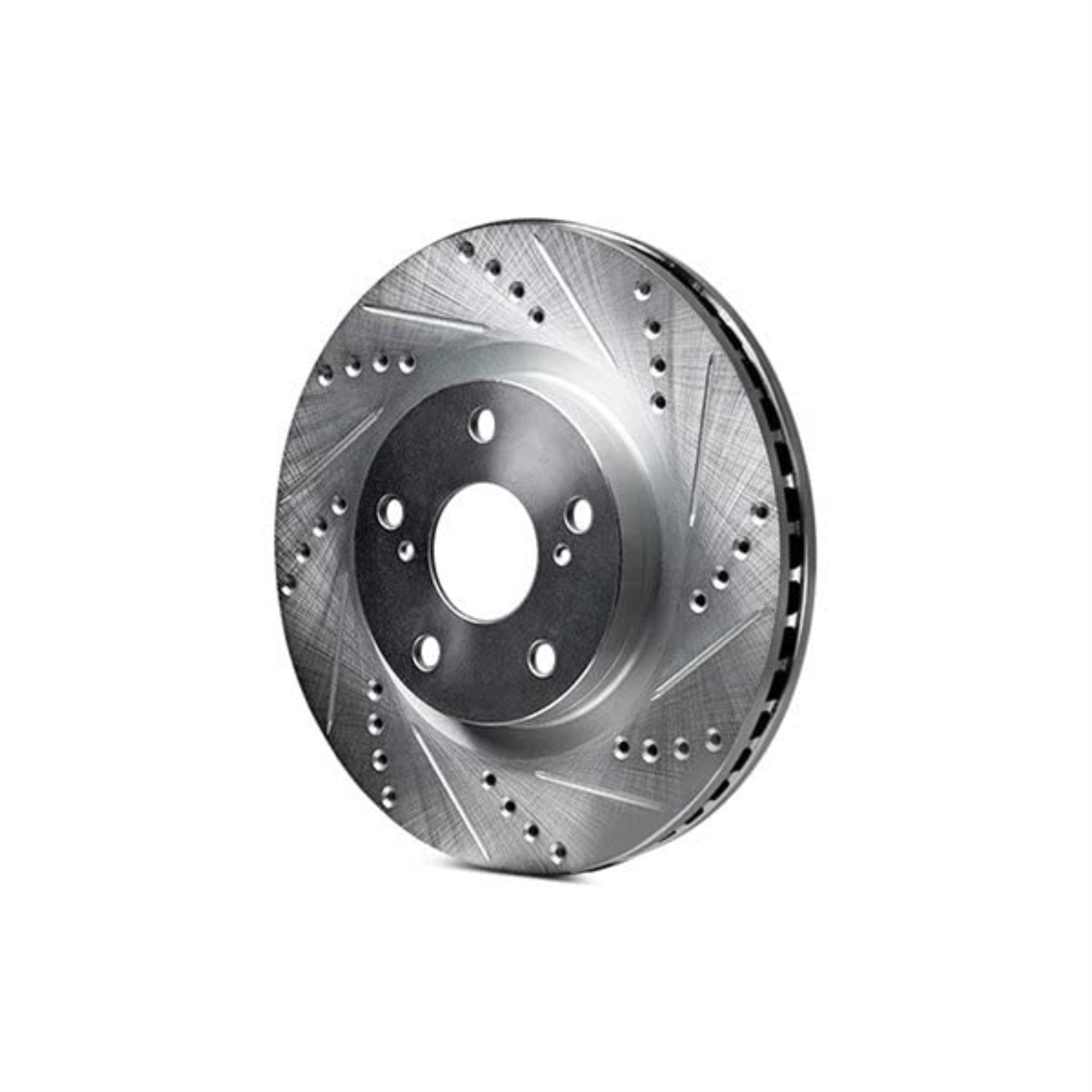 R1 Concepts Brake Rotor Drilled And Slotted Silver Edz-31111R
