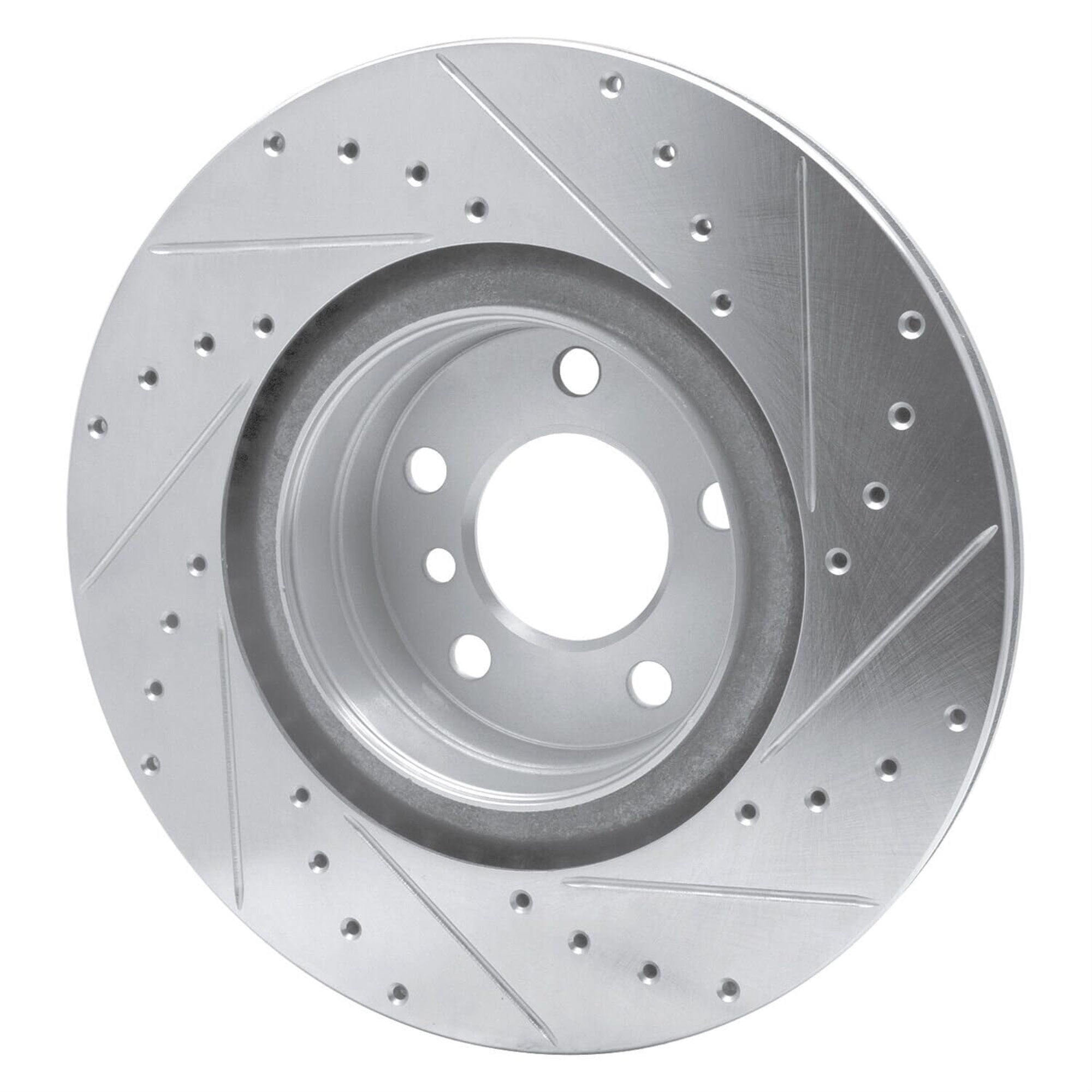 R1 Concepts Brake Rotor Drilled And Slotted Silver Edz-31113L