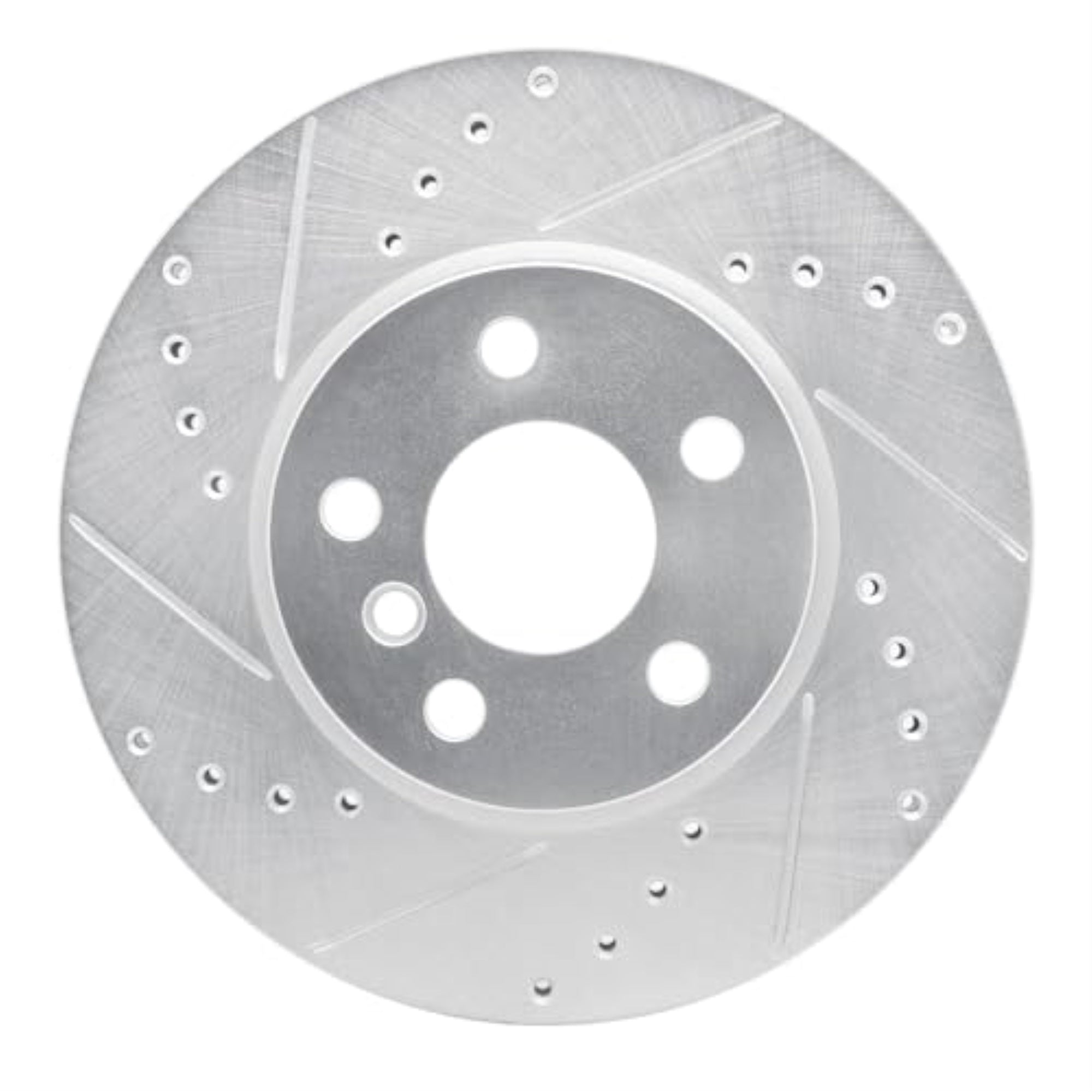 R1 Concepts Brake Rotor Drilled And Slotted Silver Edz-32015R
