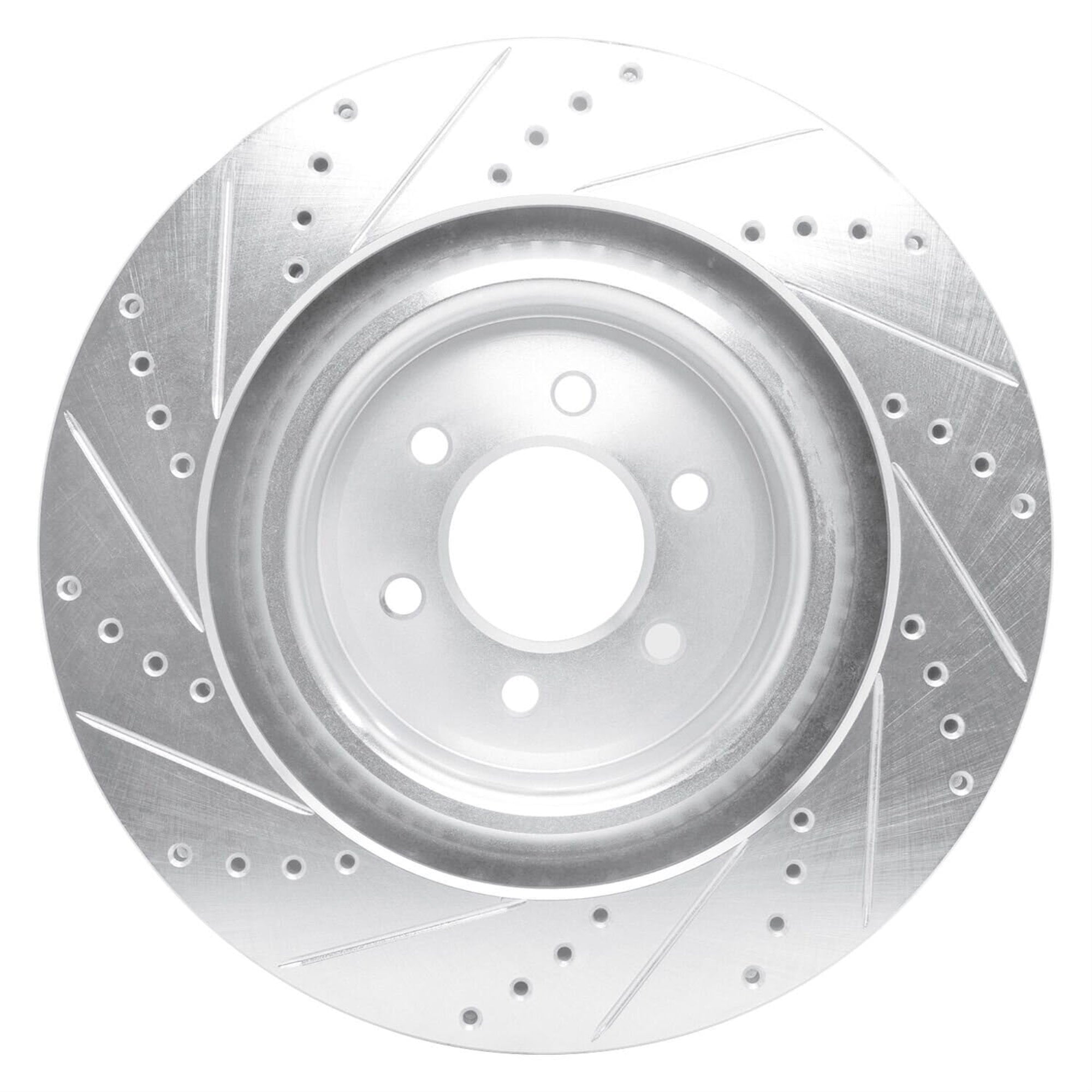 R1 Concepts Brake Rotor Drilled And Slotted Silver Edz-40022R