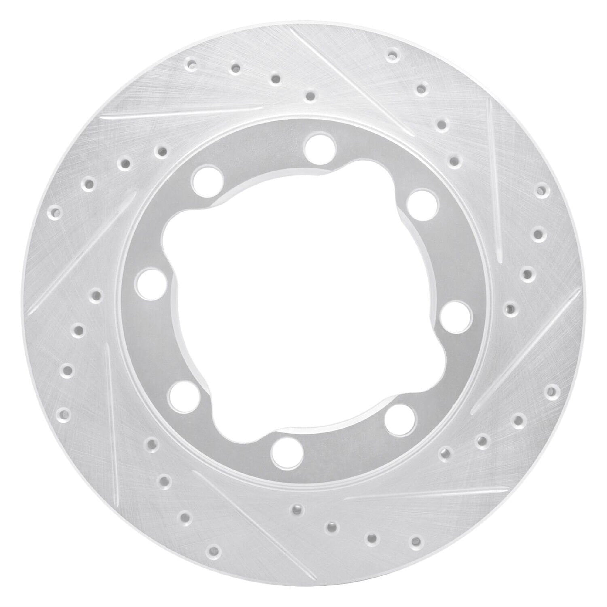 R1 Concepts Brake Rotor Drilled And Slotted Silver Edz-40052R