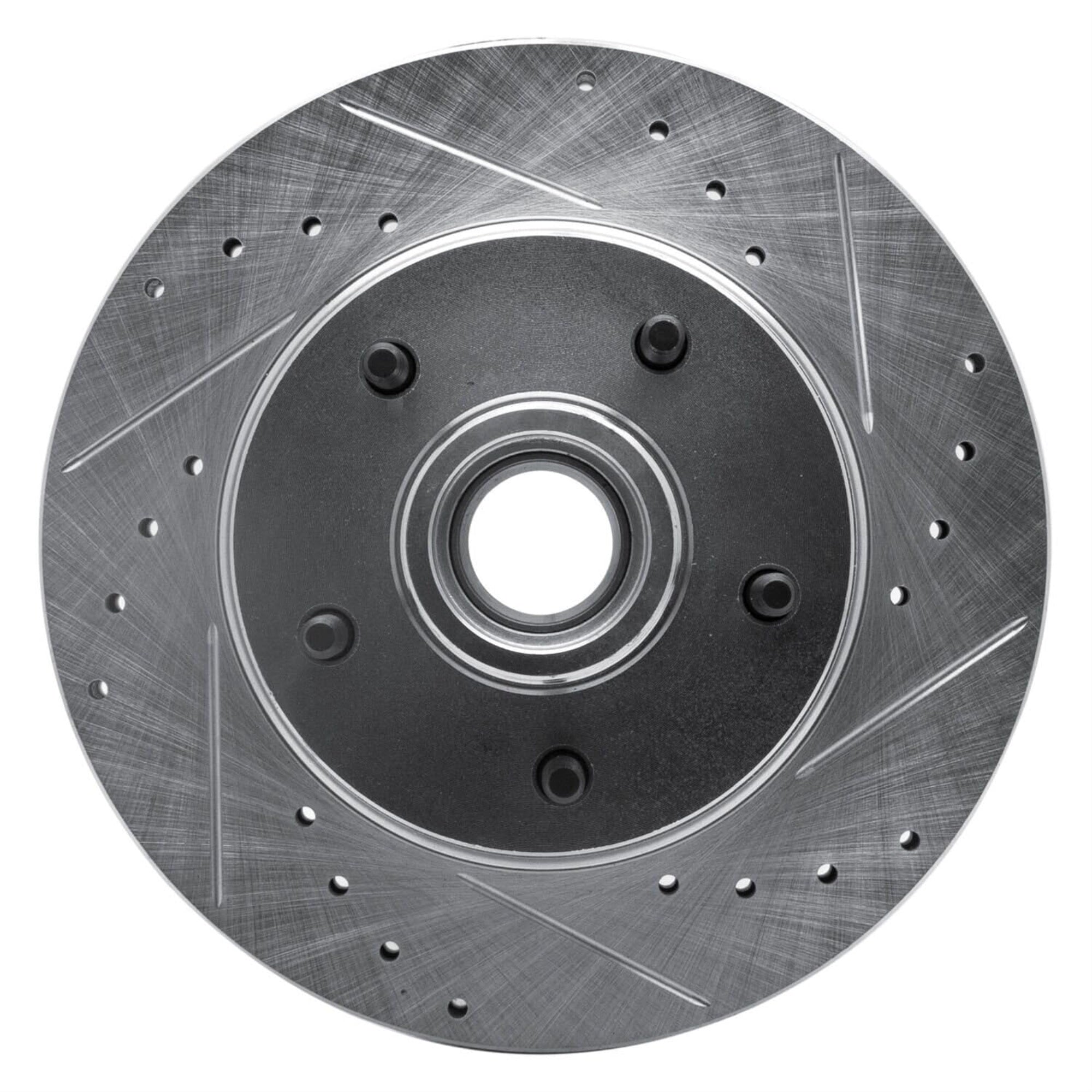 R1 Concepts Brake Rotor Drilled And Slotted Silver Edz-47005R