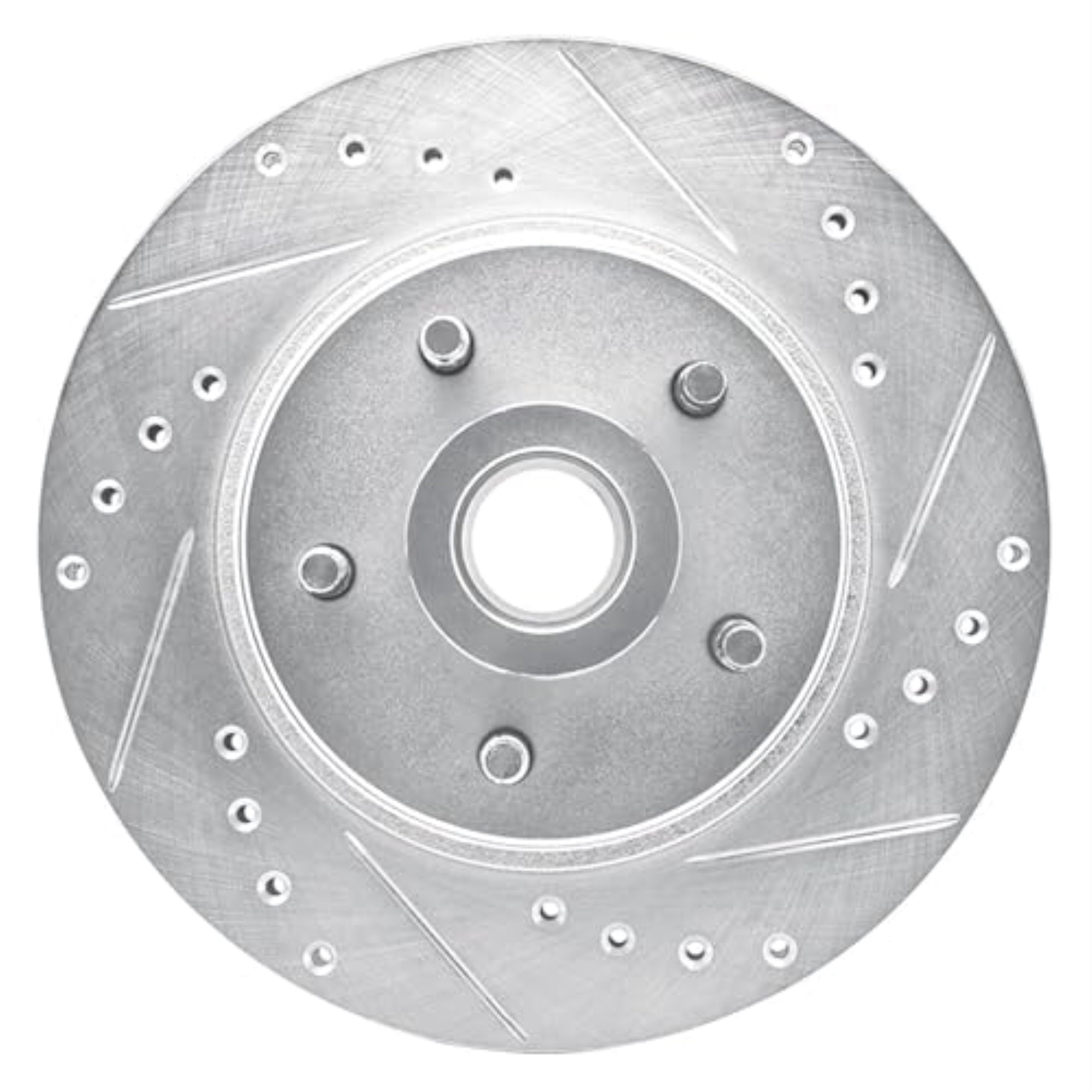 R1 Concepts Brake Rotor Drilled And Slotted Silver Edz-54019R