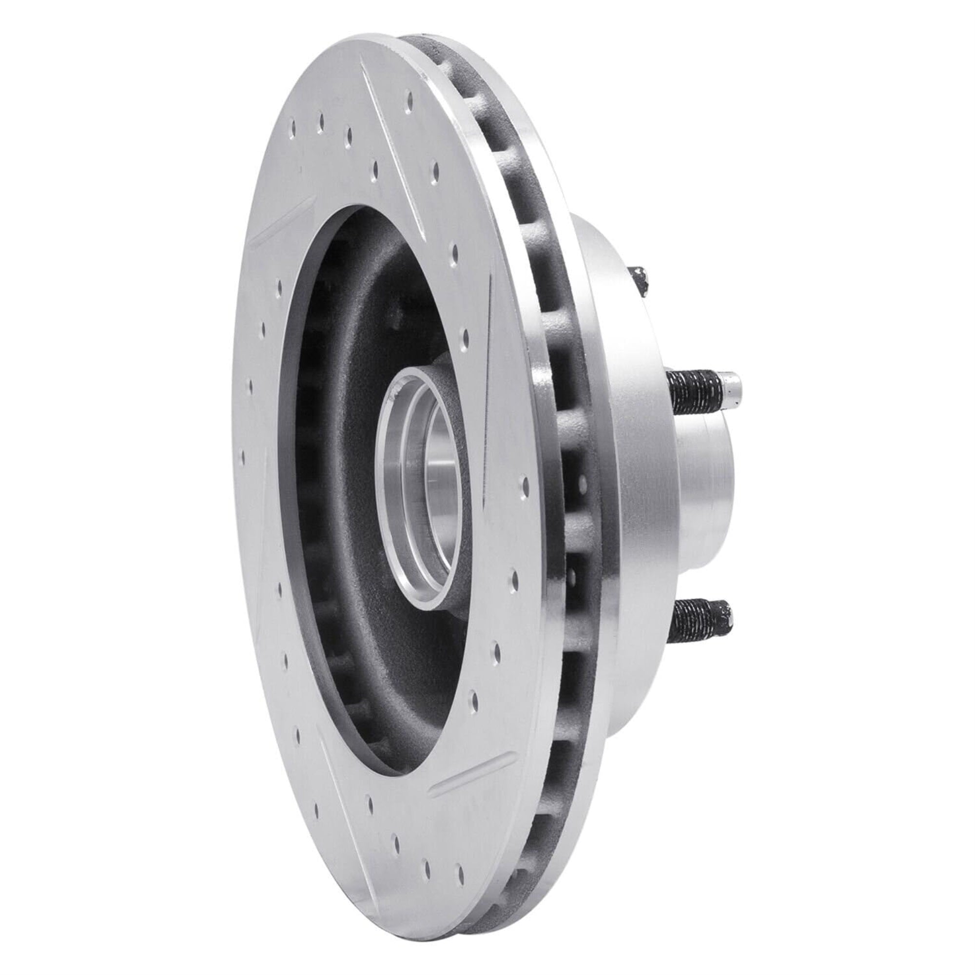R1 Concepts Brake Rotor Drilled And Slotted Silver Edz-54110L