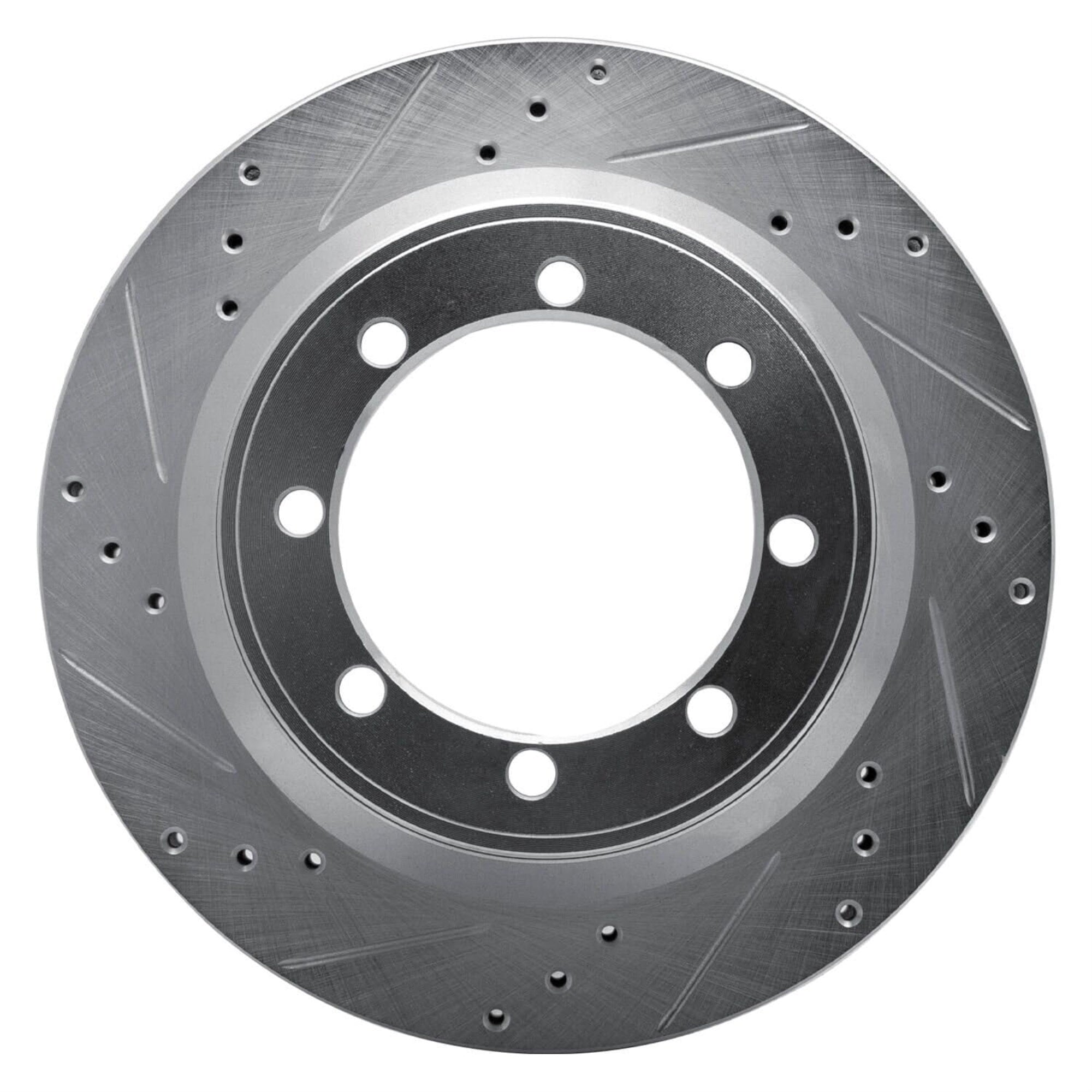 R1 Concepts Brake Rotor Drilled And Slotted Silver Edz-54160L