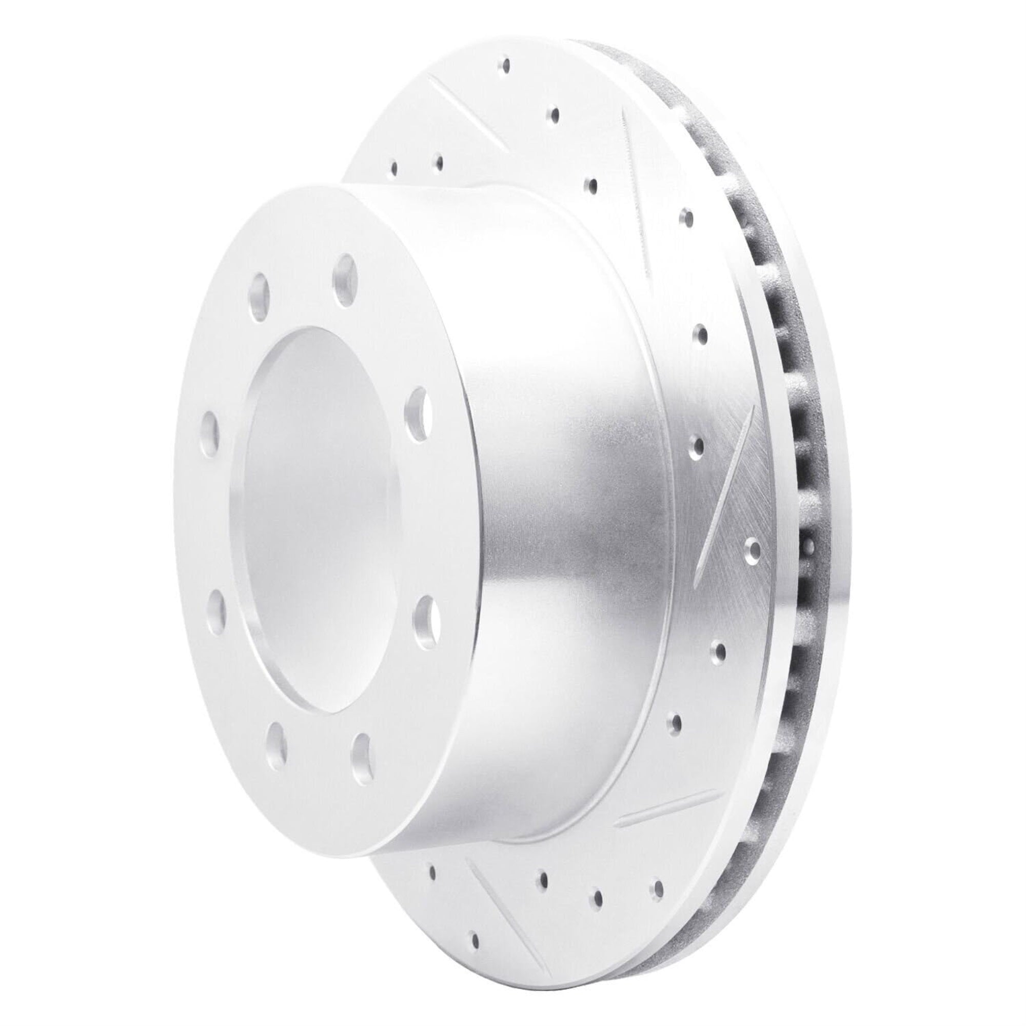 R1 Concepts Brake Rotor Drilled And Slotted Silver Edz-54167R