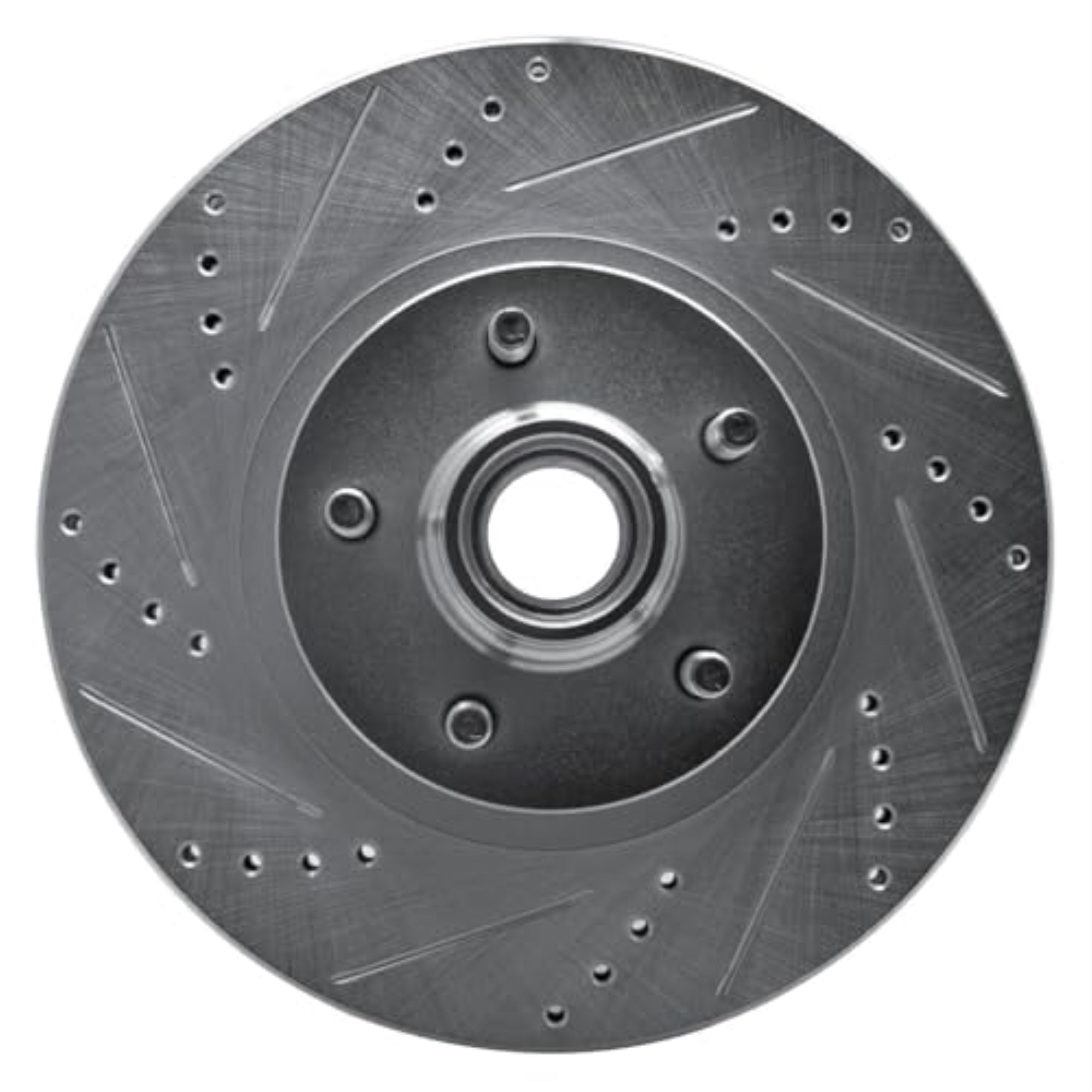 R1 Concepts Brake Rotor Drilled And Slotted Silver Edz-54172L