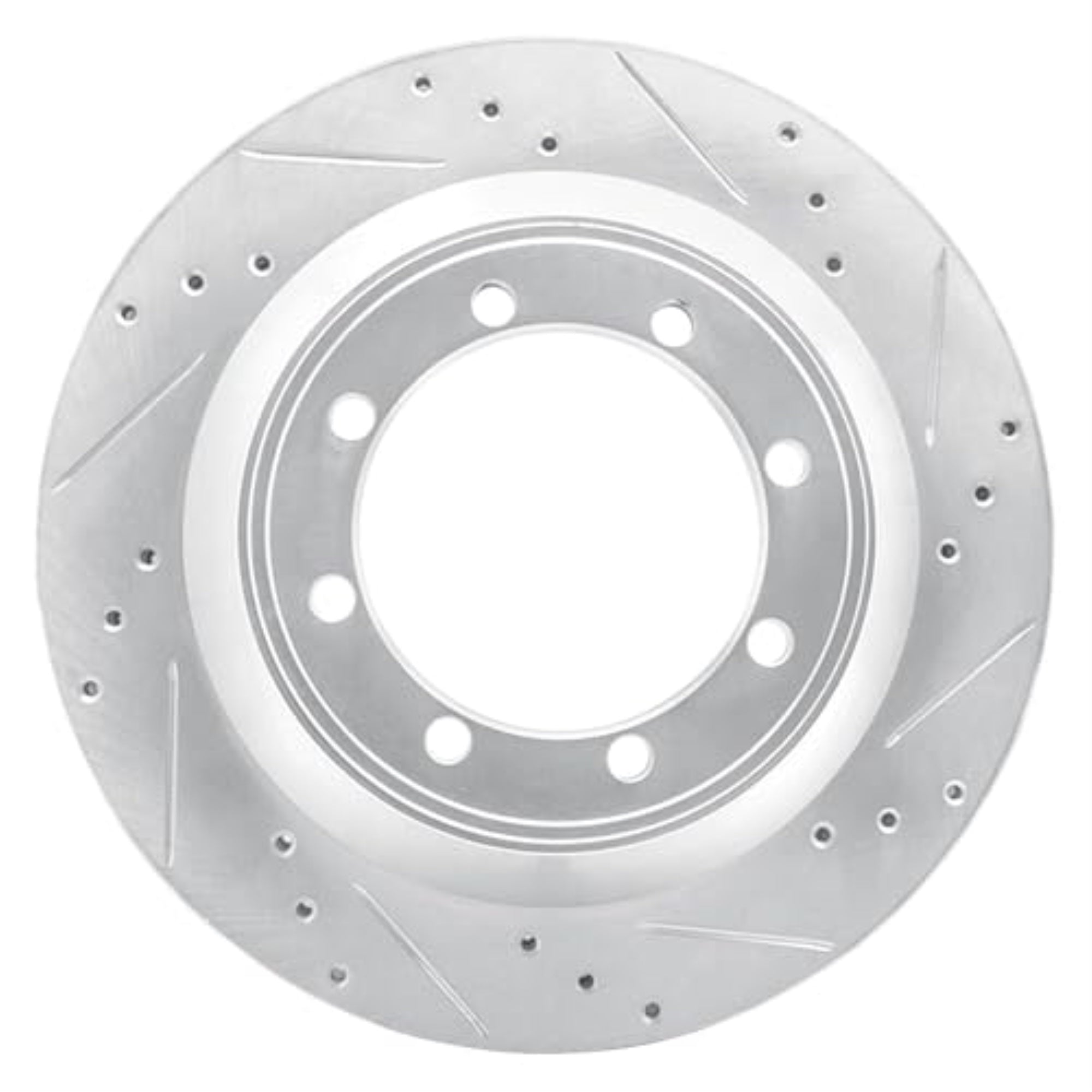 R1 Concepts Brake Rotor Drilled And Slotted Silver Edz-54212R