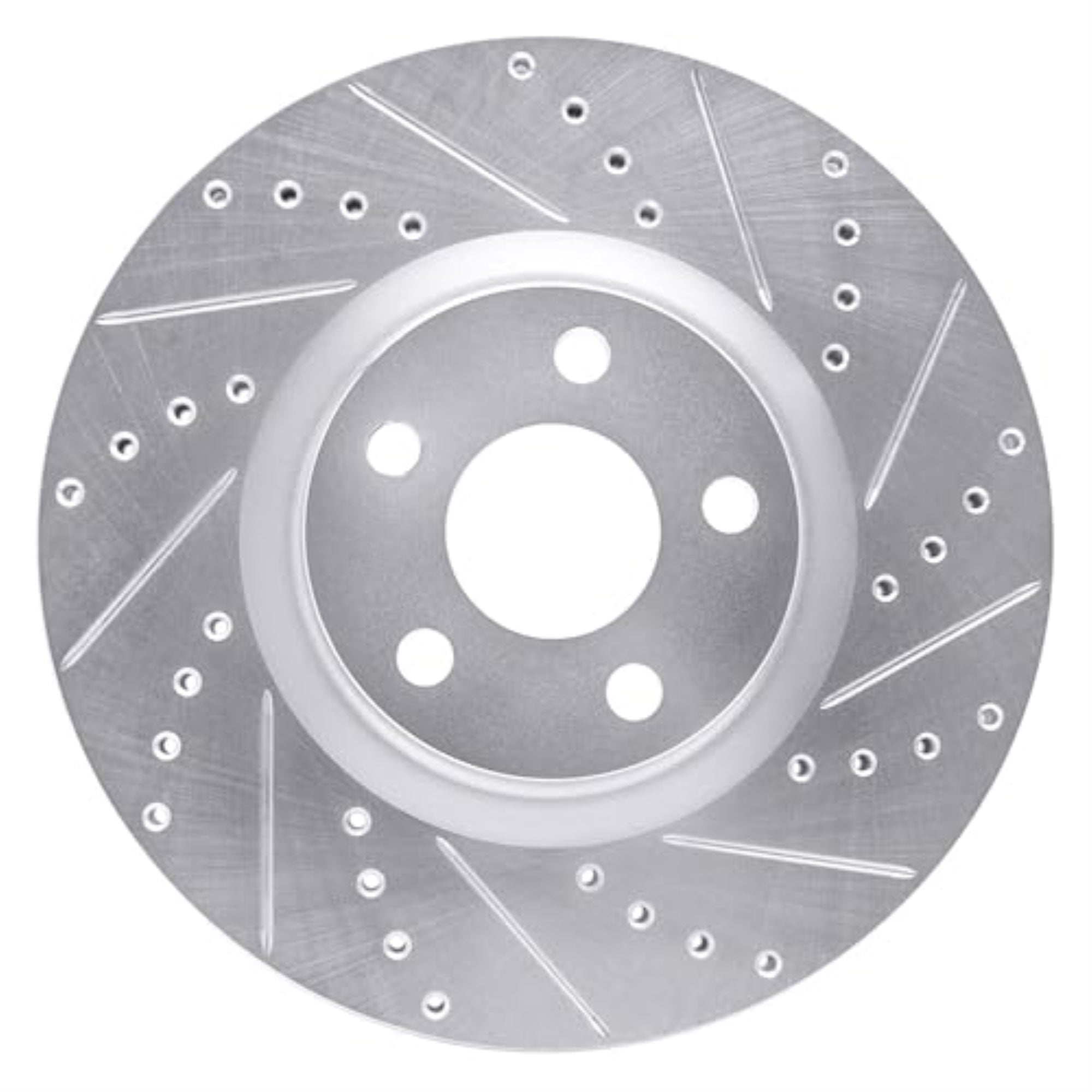 R1 Concepts Brake Rotor Drilled And Slotted Silver Edz-54264R