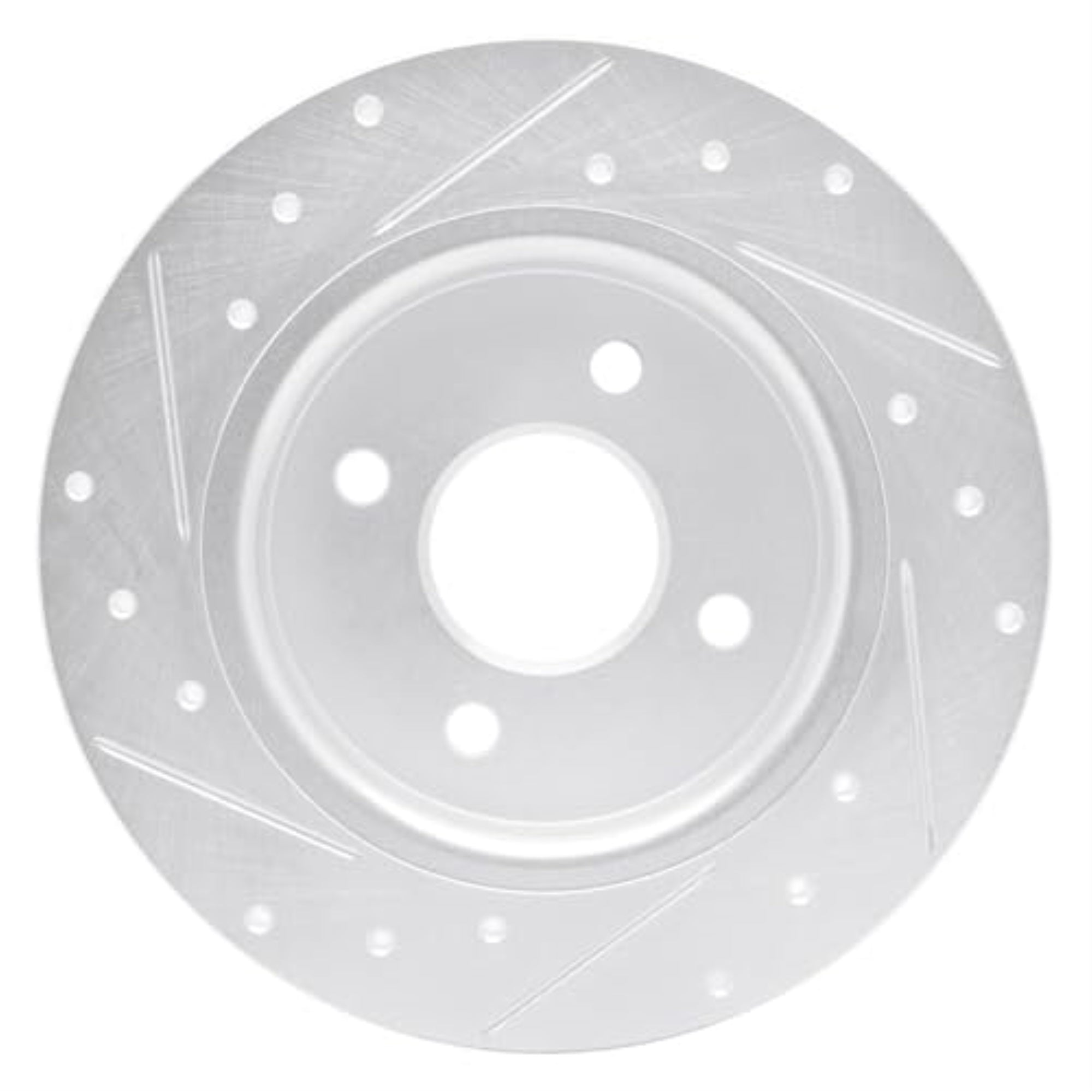 R1 Concepts Brake Rotor Drilled And Slotted Silver Edz-54271R