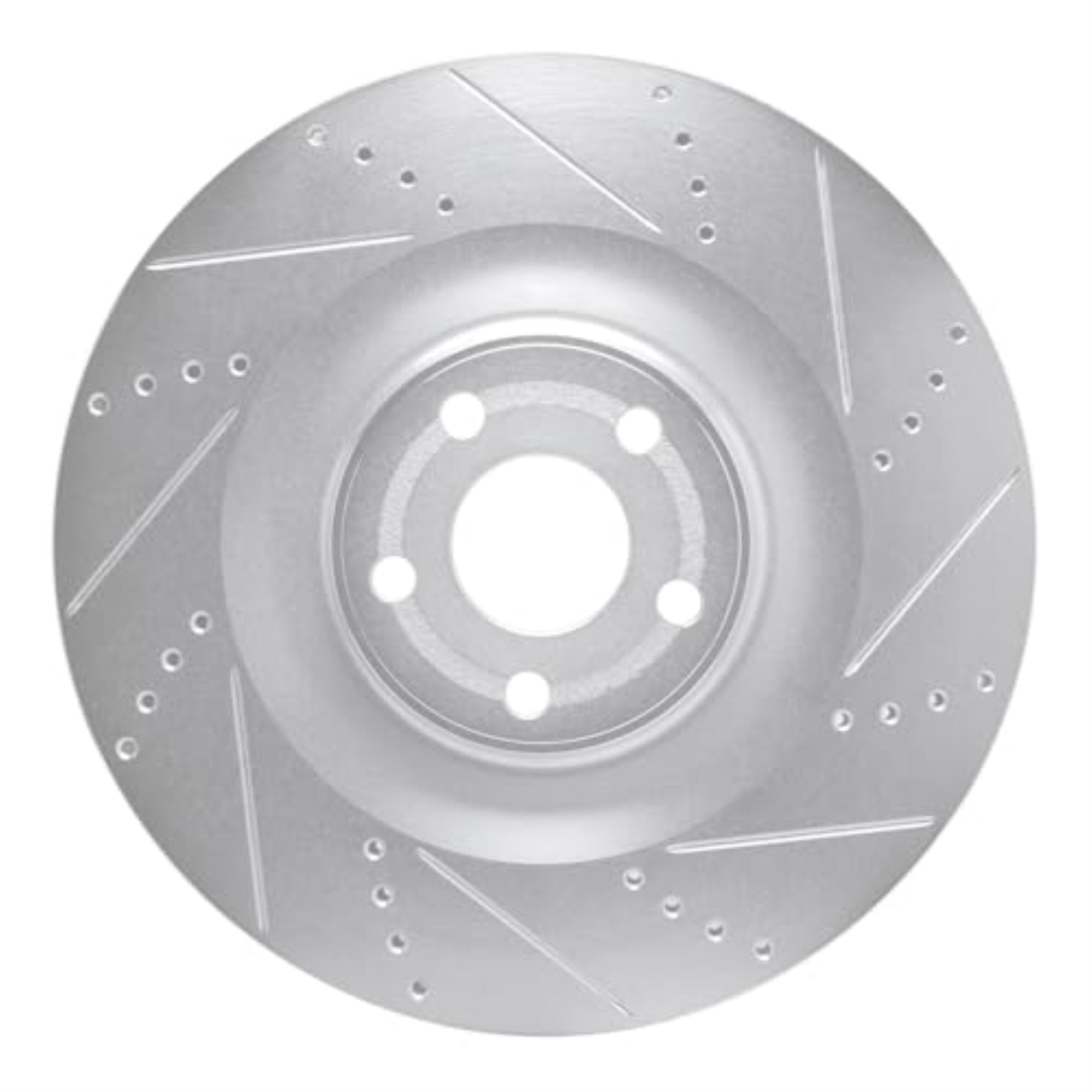 R1 Concepts Brake Rotor Drilled And Slotted Silver Edz-54295R