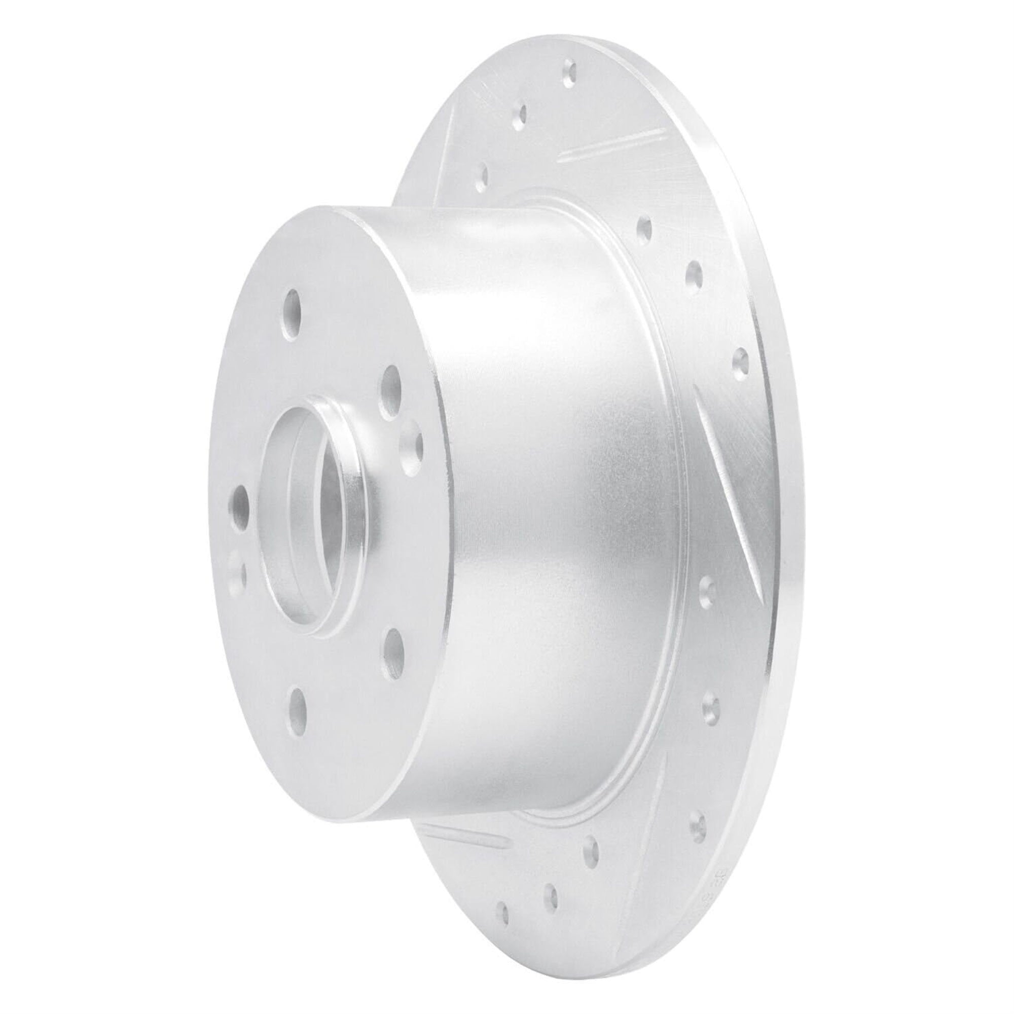 R1 Concepts Brake Rotor Drilled And Slotted Silver Edz-58013L