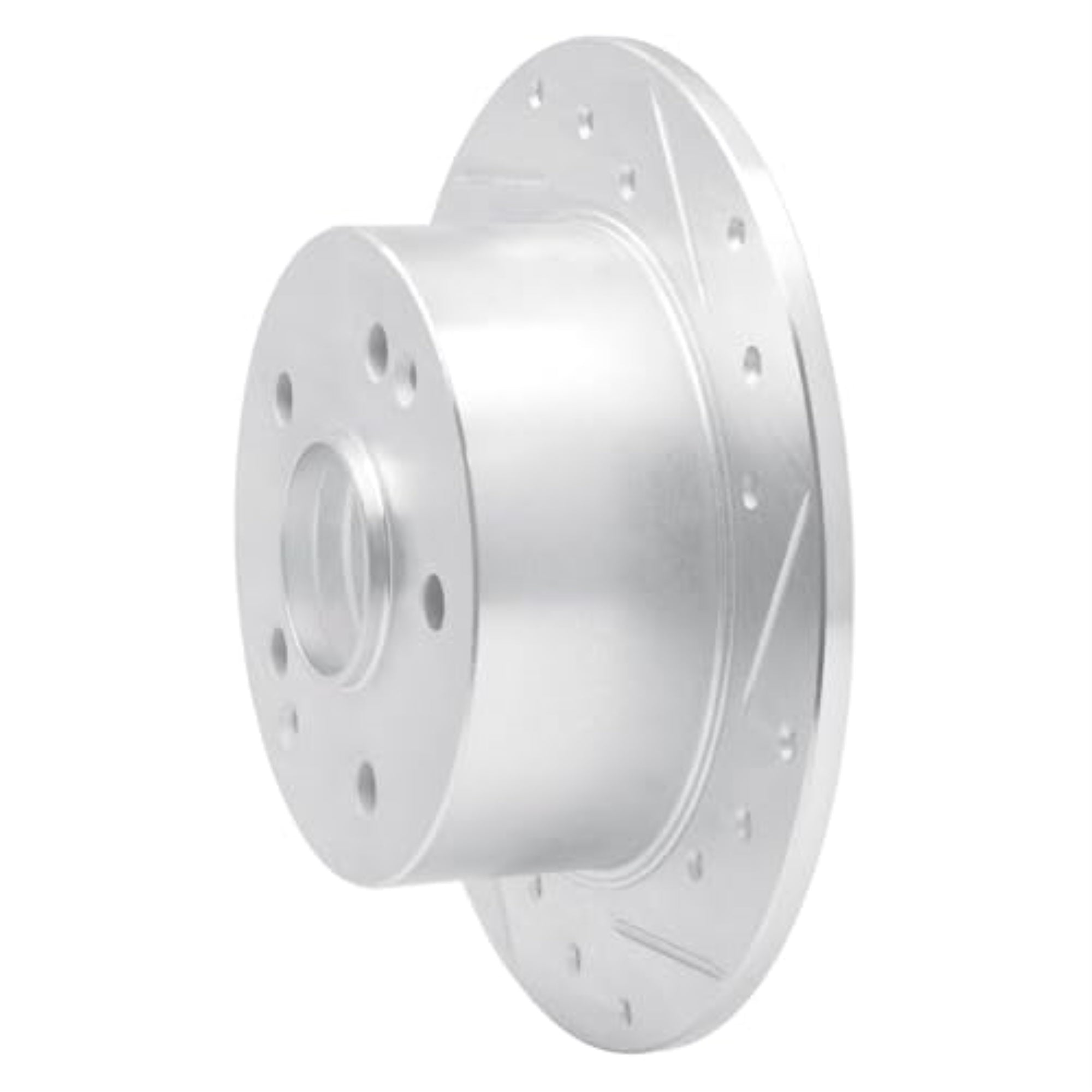R1 Concepts Brake Rotor Drilled And Slotted Silver Edz-58013R