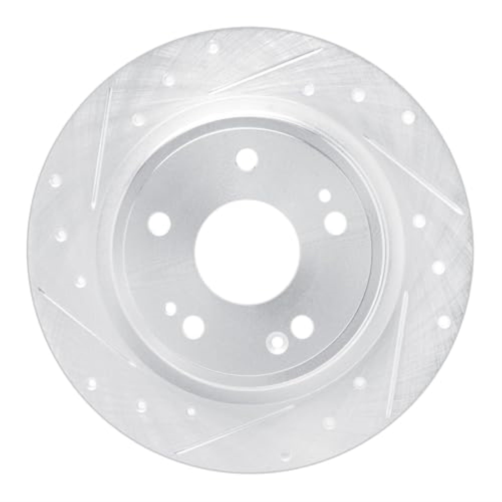 R1 Concepts Brake Rotor Drilled And Slotted Silver Edz-59073L