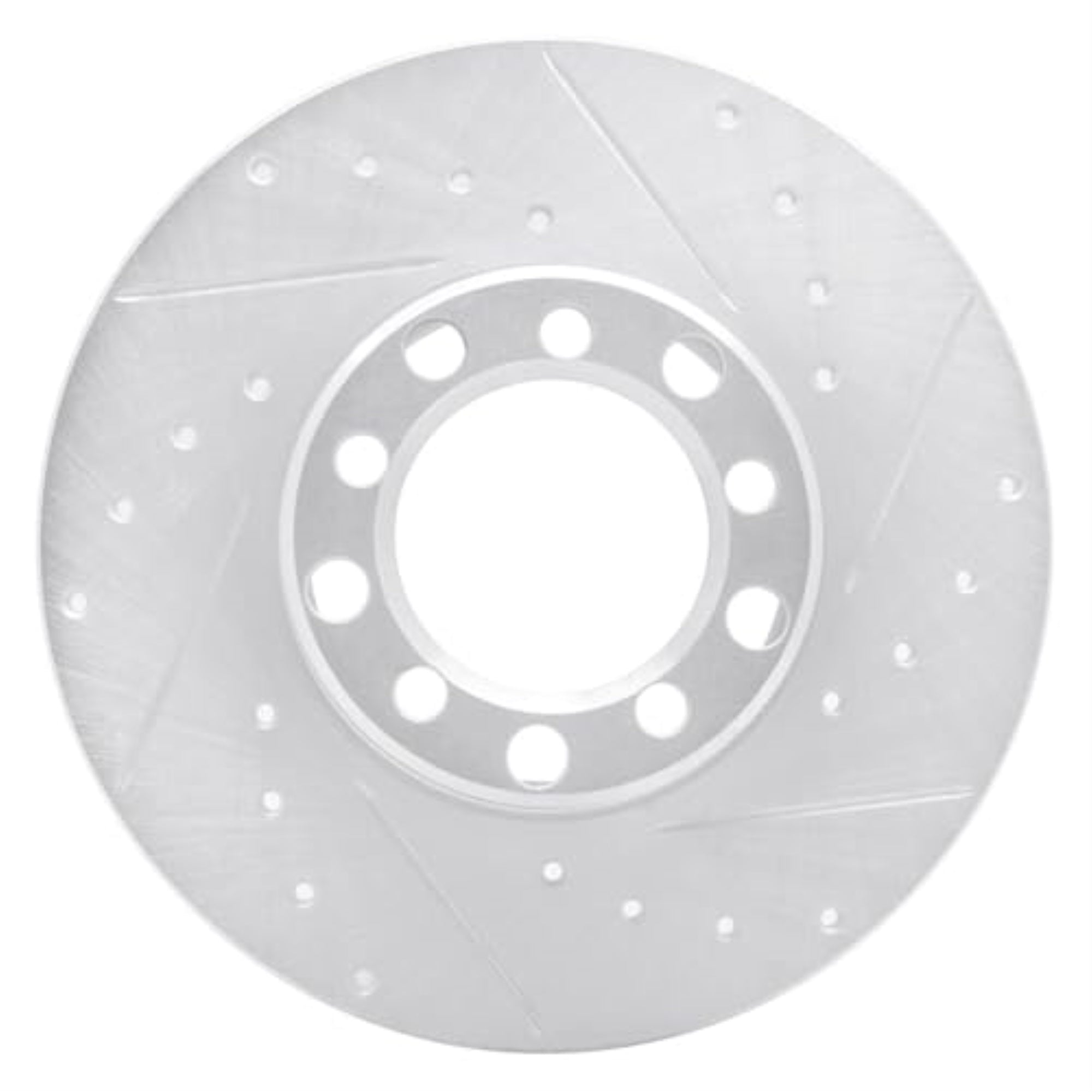 R1 Concepts Brake Rotor Drilled And Slotted Silver Edz-63005R