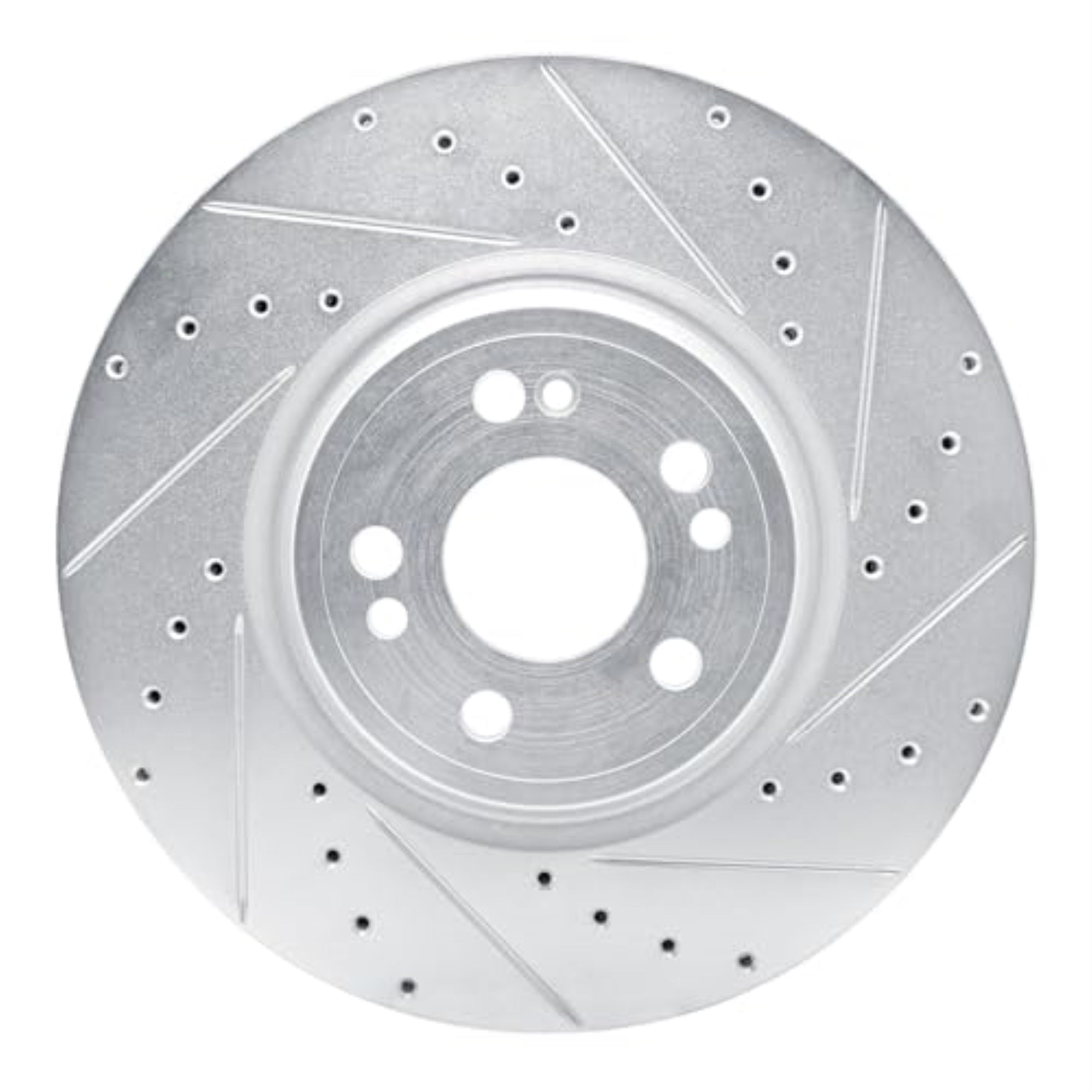 R1 Concepts Brake Rotor Drilled And Slotted Silver Edz-63192R