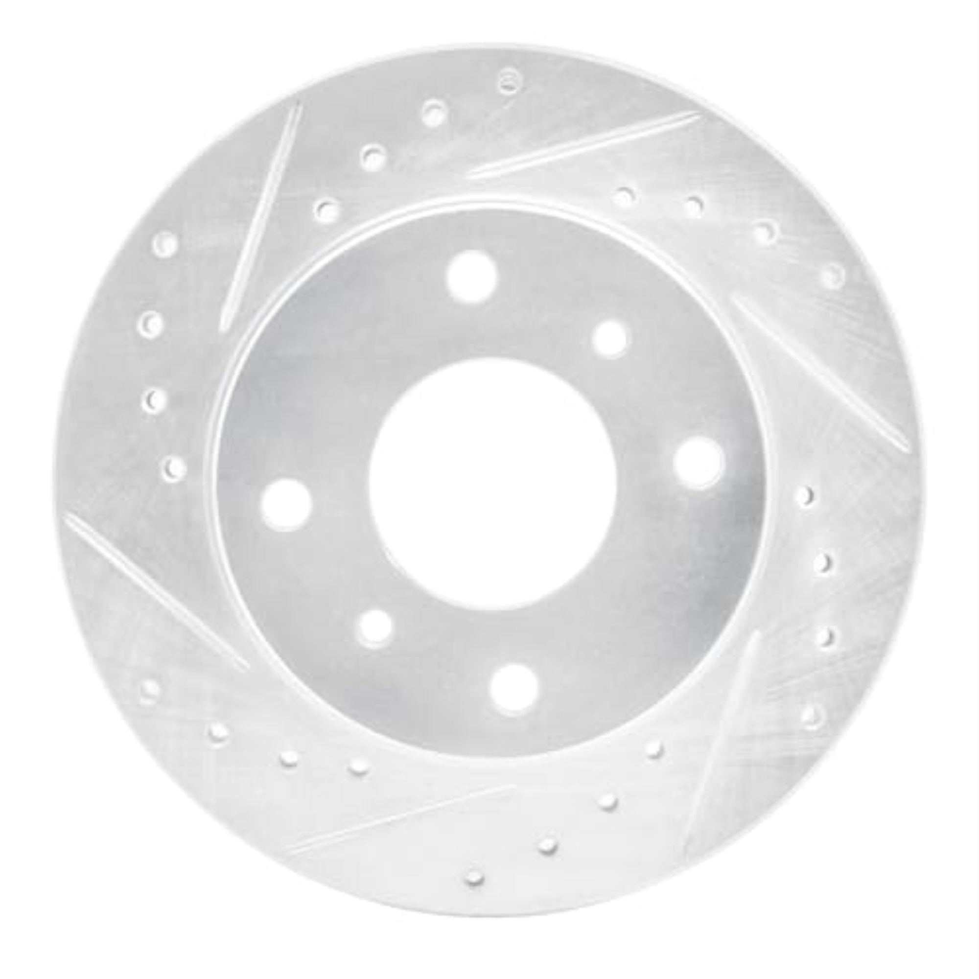 R1 Concepts Brake Rotor Drilled And Slotted Silver Edz-67027L