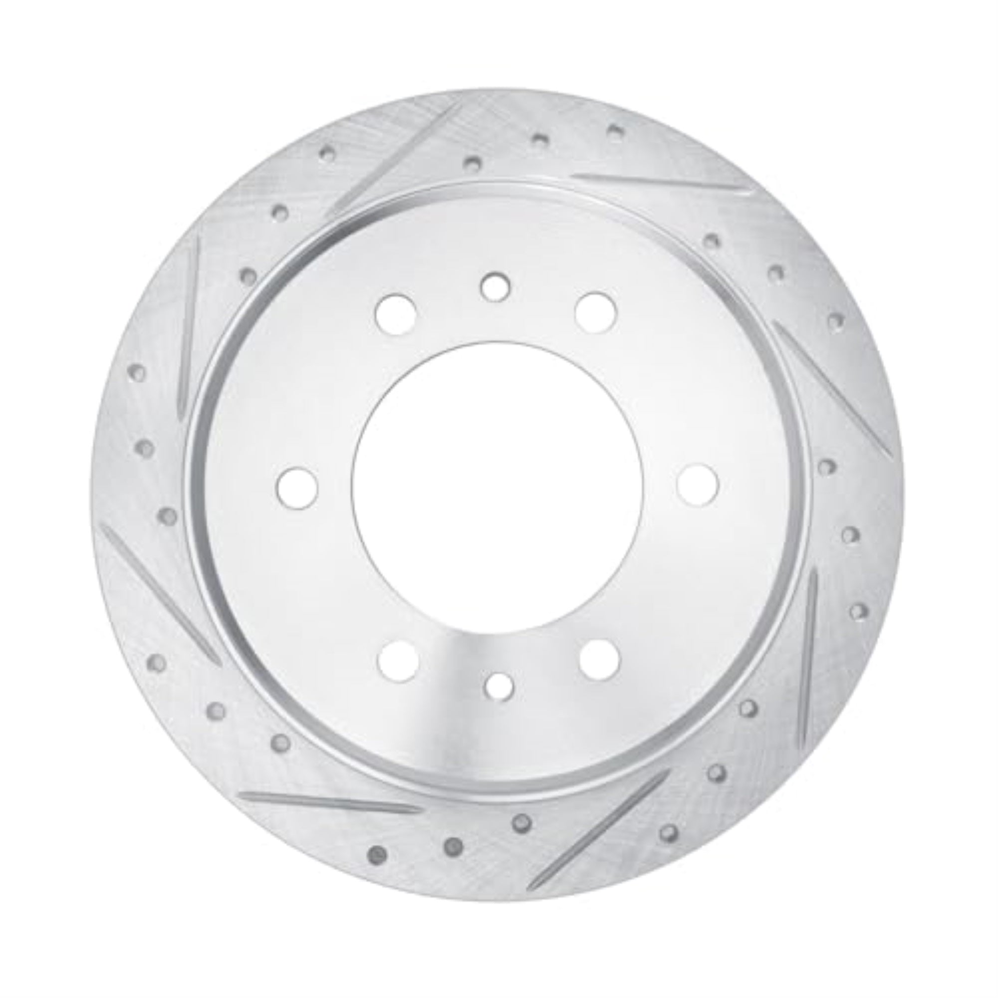 R1 Concepts Brake Rotor Drilled And Slotted Silver Edz-67076L
