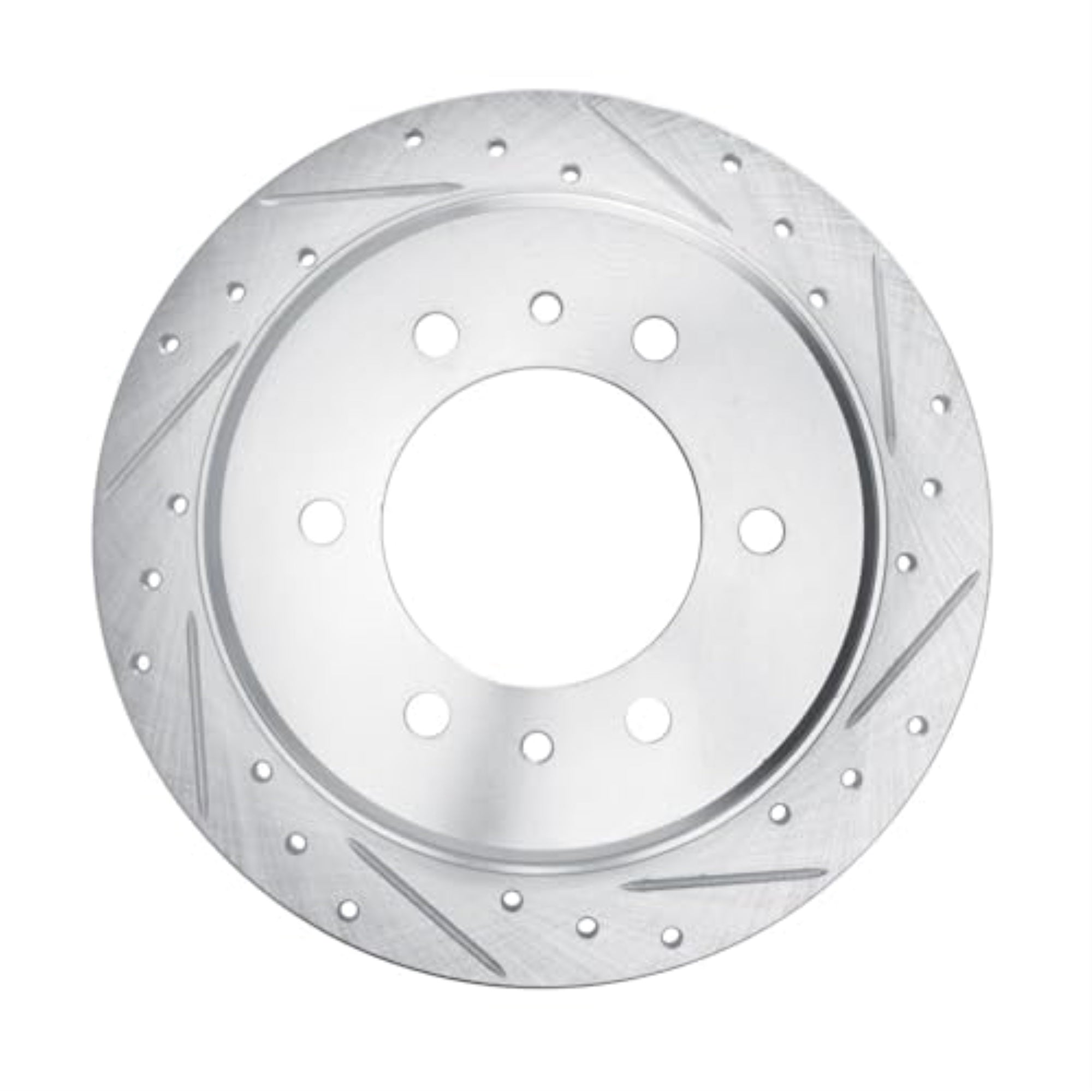 R1 Concepts Brake Rotor Drilled And Slotted Silver Edz-67076R