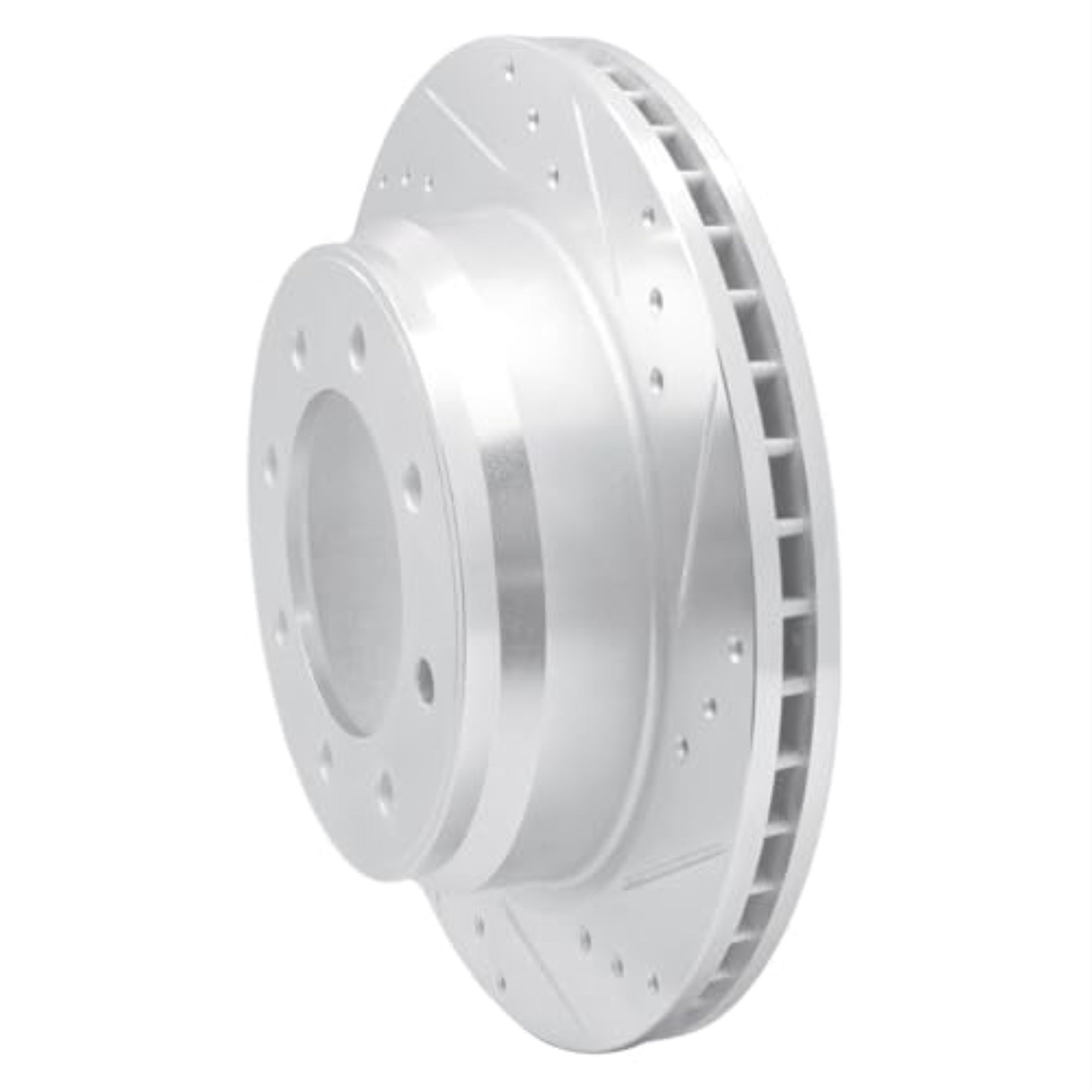 R1 Concepts Brake Rotor Drilled And Slotted Silver Edz-67101R
